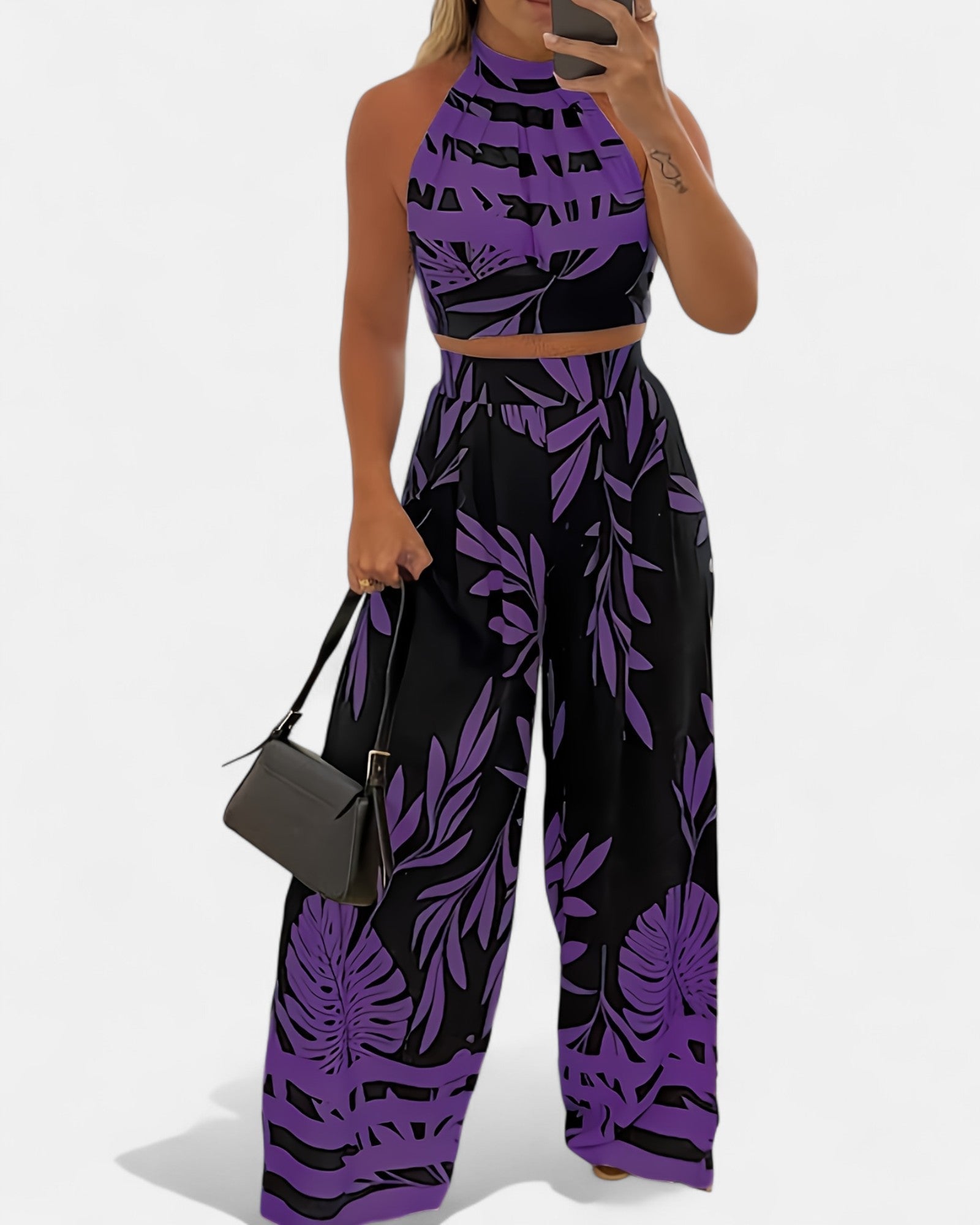 Isabella – Chic Cotton Boho Halter Top Set - Outfit Sets - Boho Style