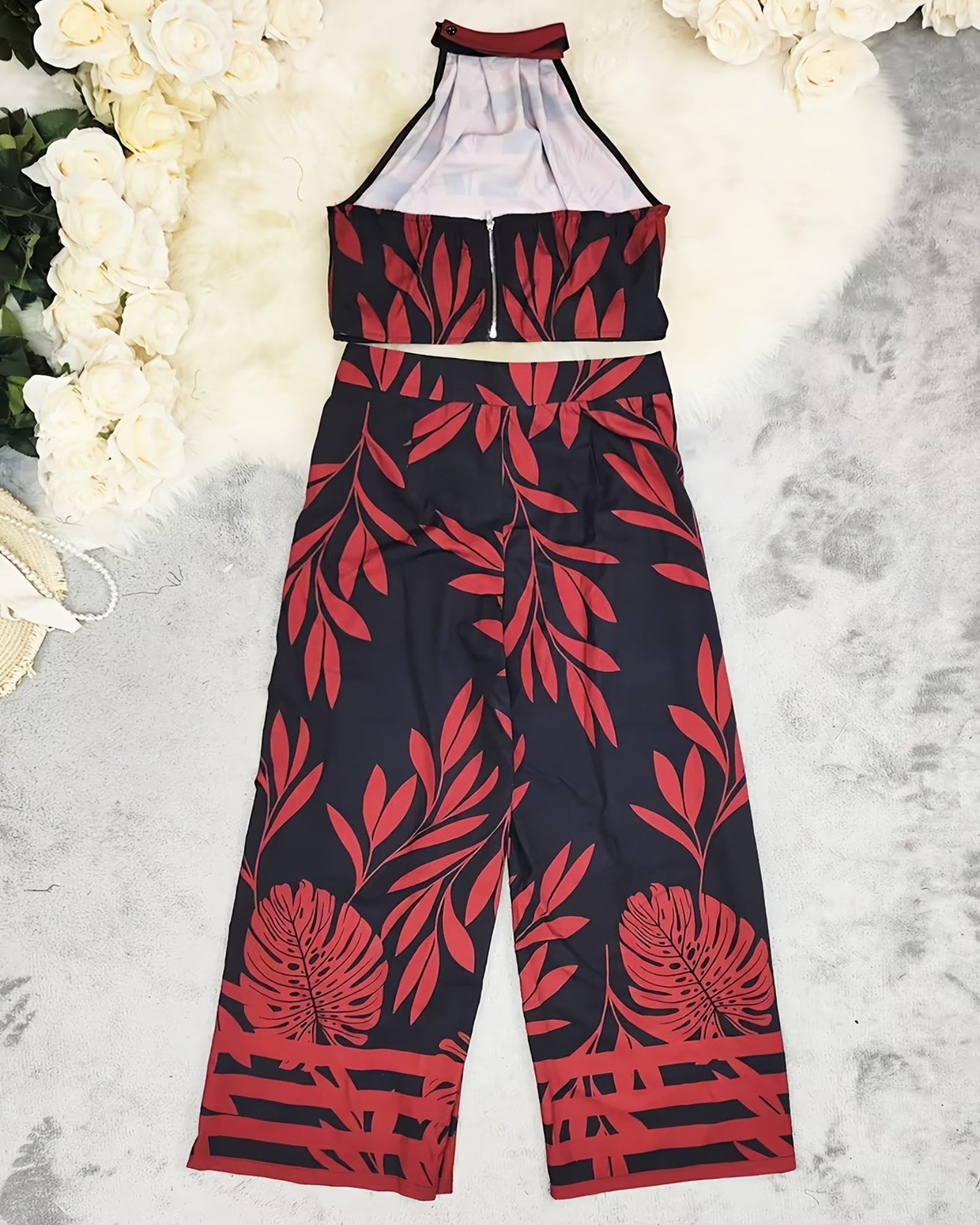 Isabella – Chic Cotton Boho Halter Top Set - Outfit Sets - Boho Style