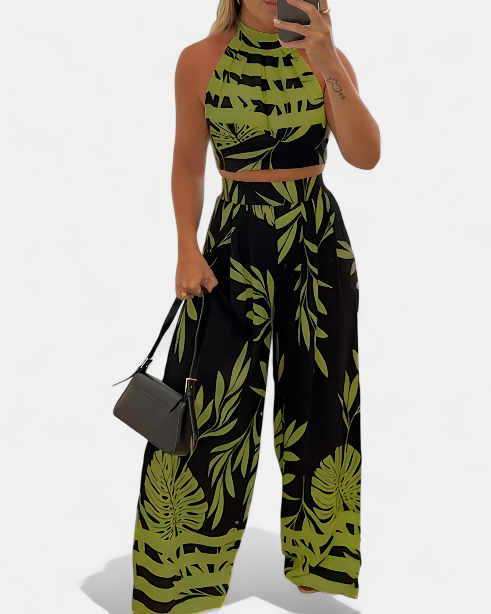 Isabella – Chic Cotton Boho Halter Top Set - Outfit Sets - Boho Style