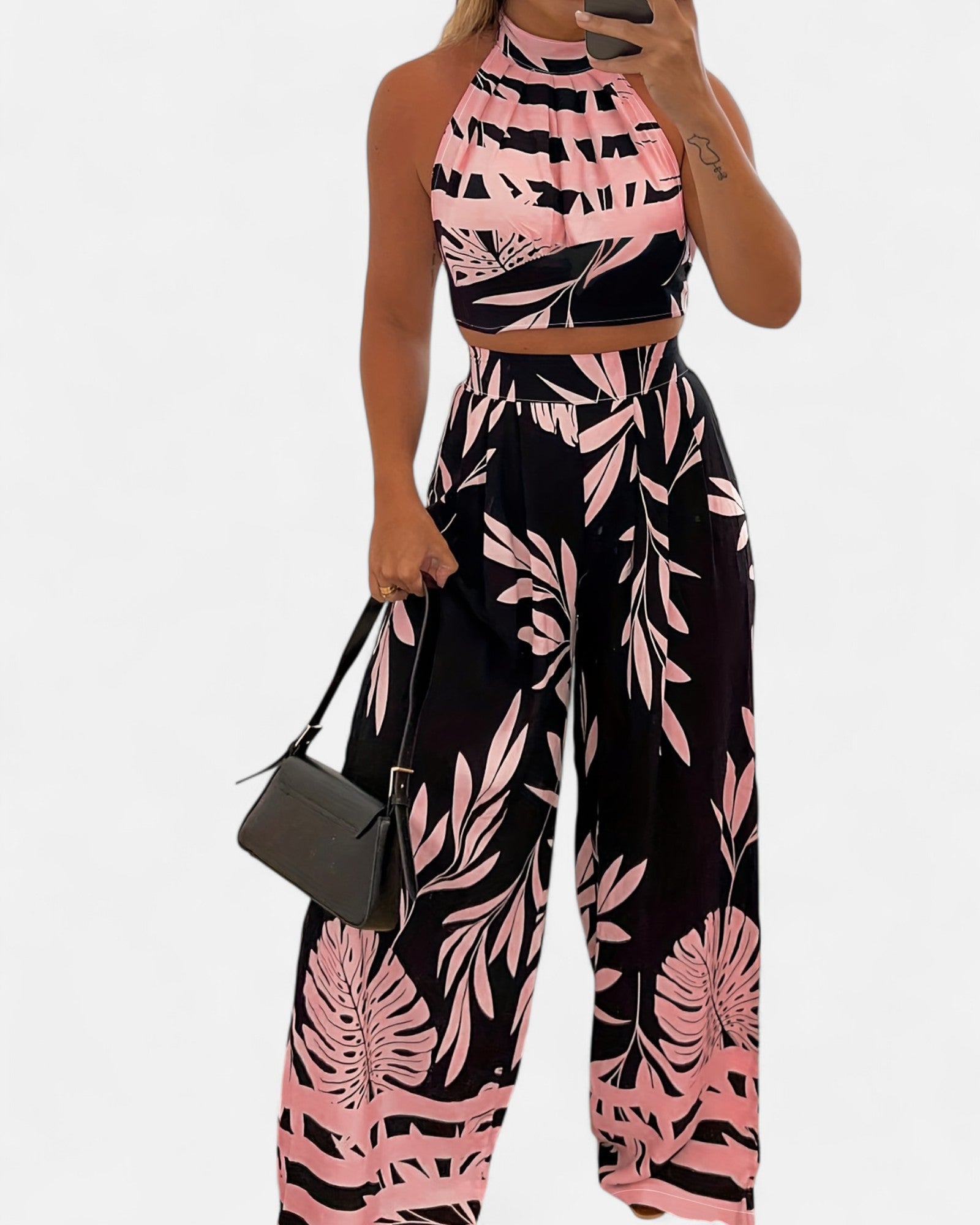 Isabella – Chic Cotton Boho Halter Top Set - Outfit Sets - Boho Style