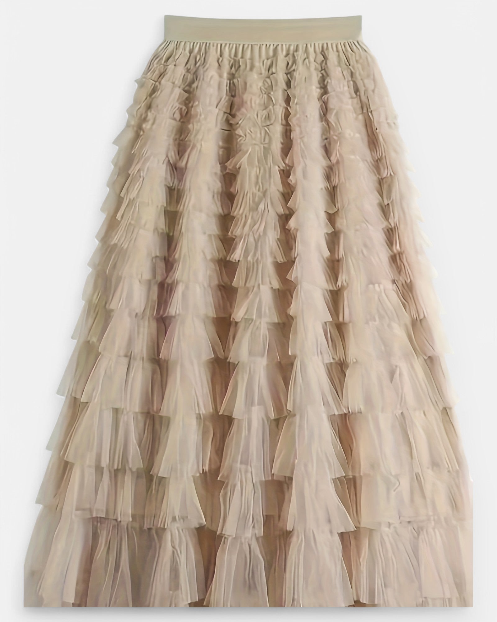 Isla – Flowy High - Waisted Boho Skirt with Mesh Hem - Skirt - Boho Style