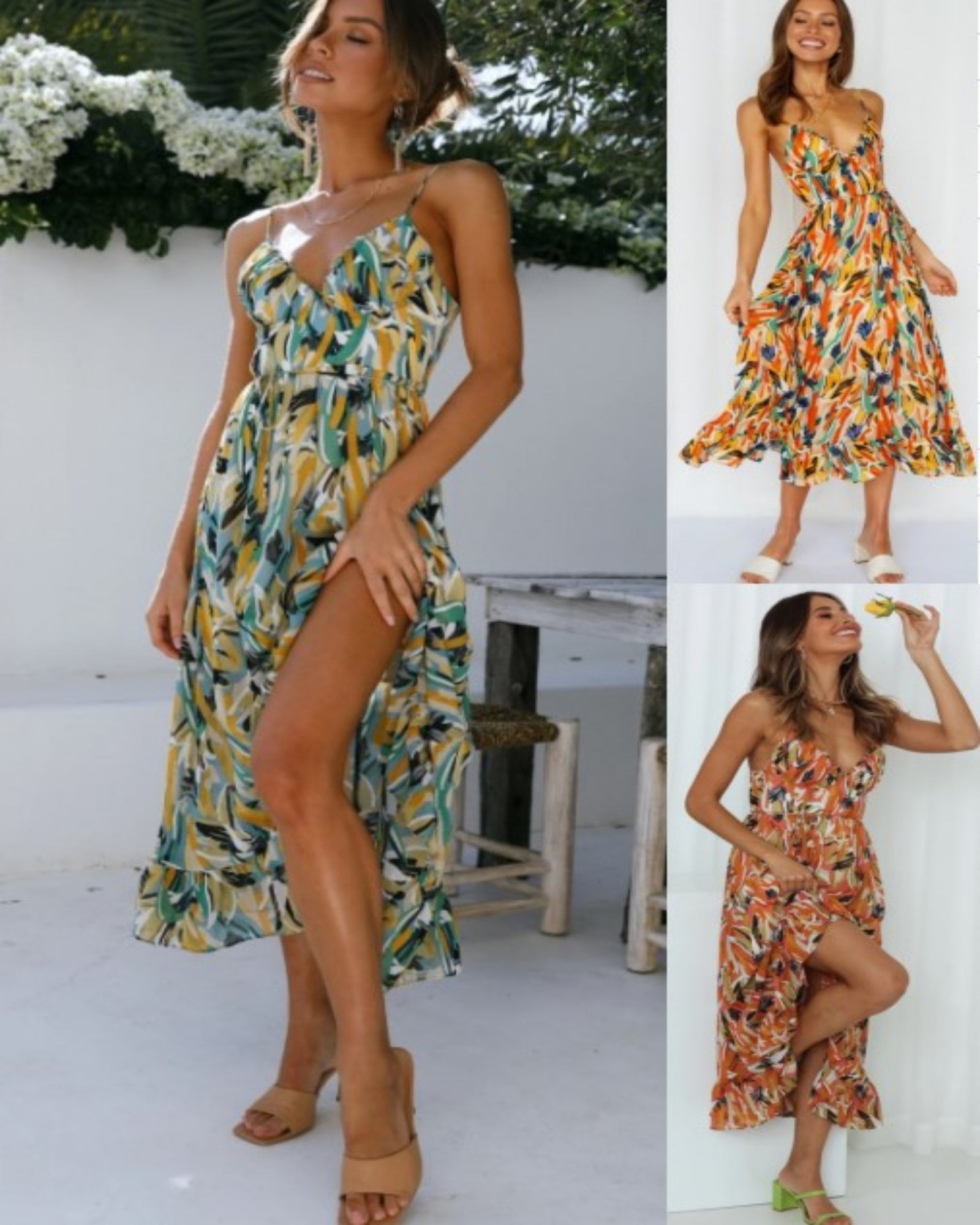 Lavinia – Bohemian Off - Shoulder Sling Dress - Dresses - Boho Style