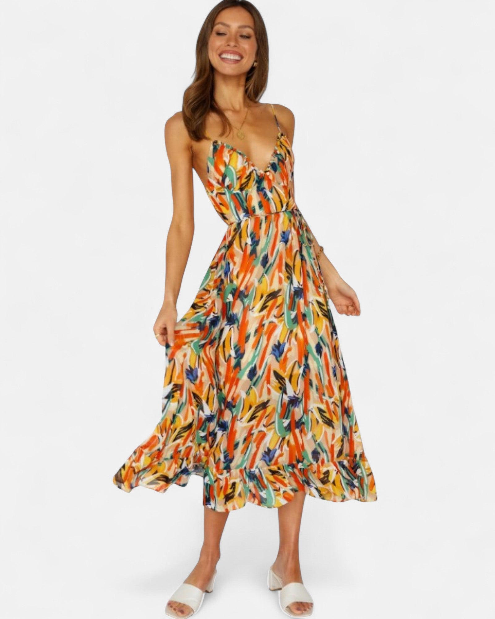 Lavinia – Bohemian Off - Shoulder Sling Dress - Dresses - Boho Style