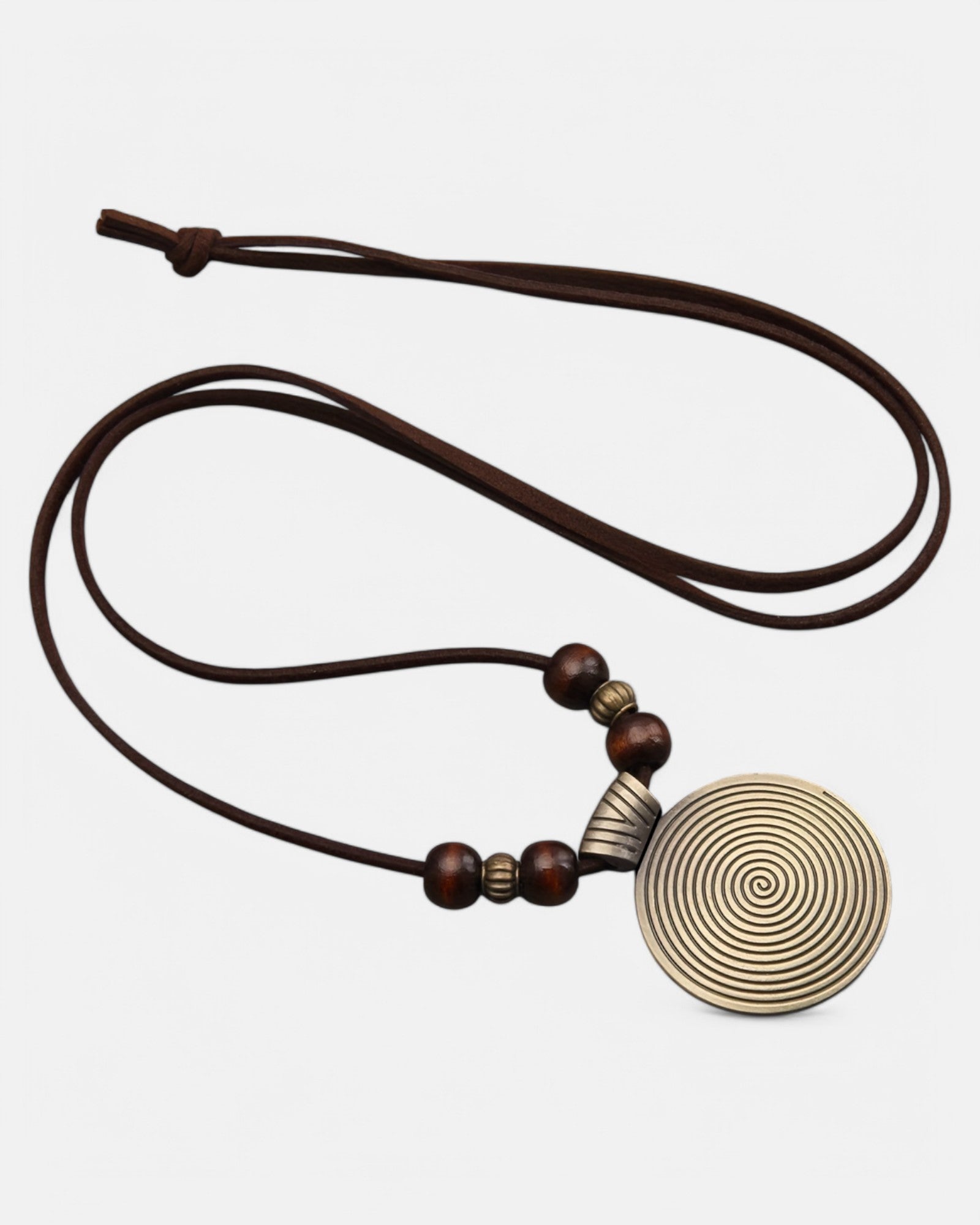Lila – Boho Wooden Bead Necklace with Zodiac Charm - Necklace - Boho Style