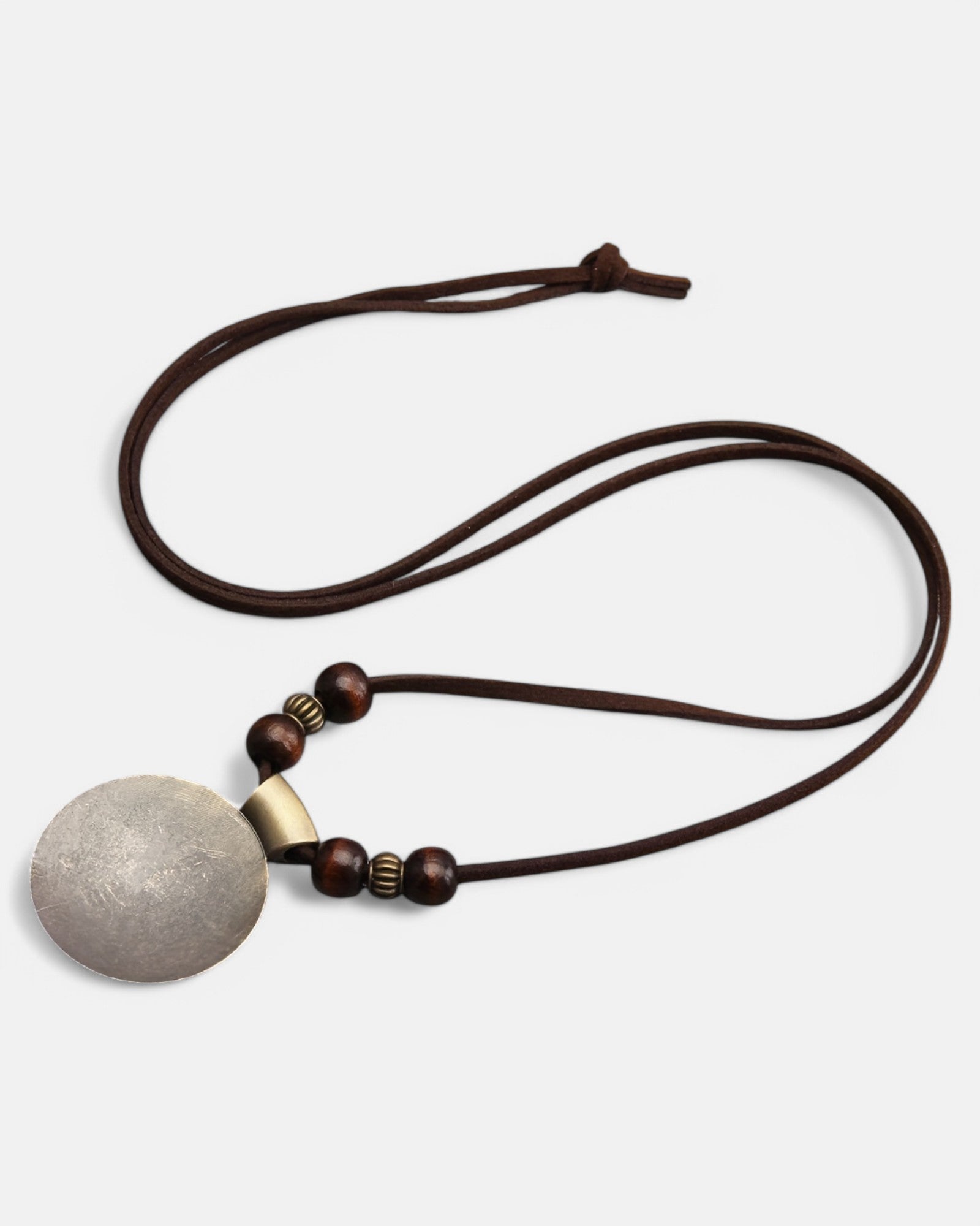 Lila – Boho Wooden Bead Necklace with Zodiac Charm - Necklace - Boho Style