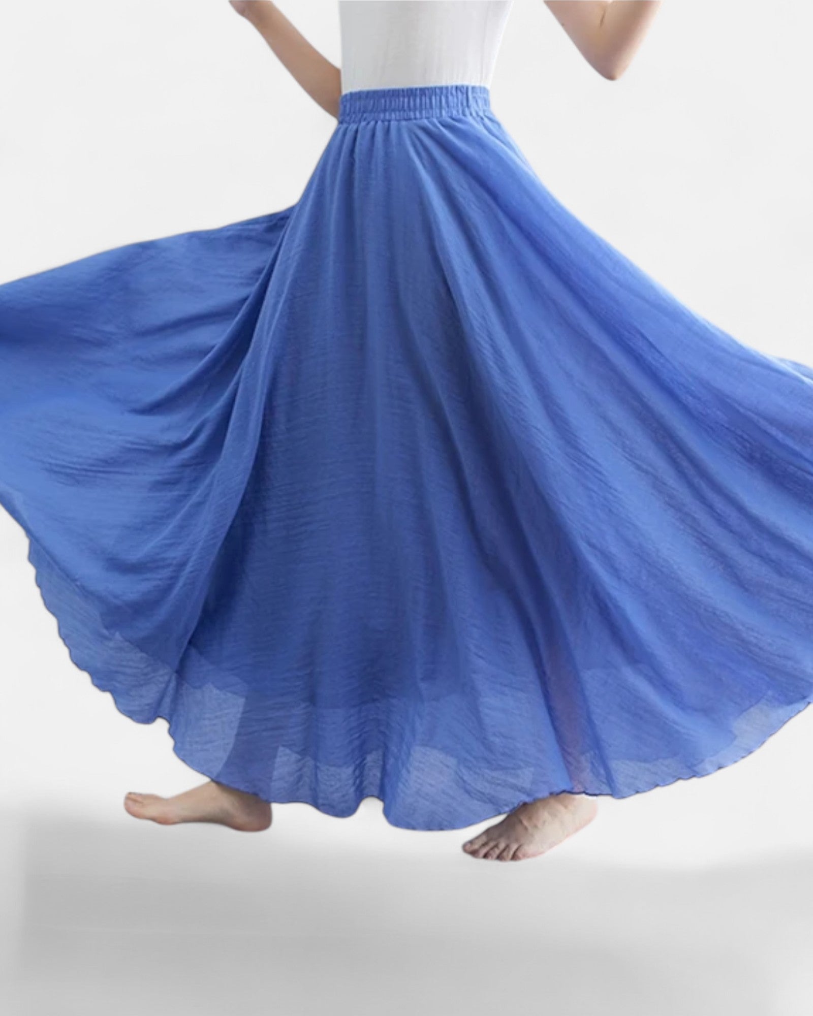 Lorelei – Vintage Boho Cotton Linen High - Waist Skirt - Skirt - Boho Style
