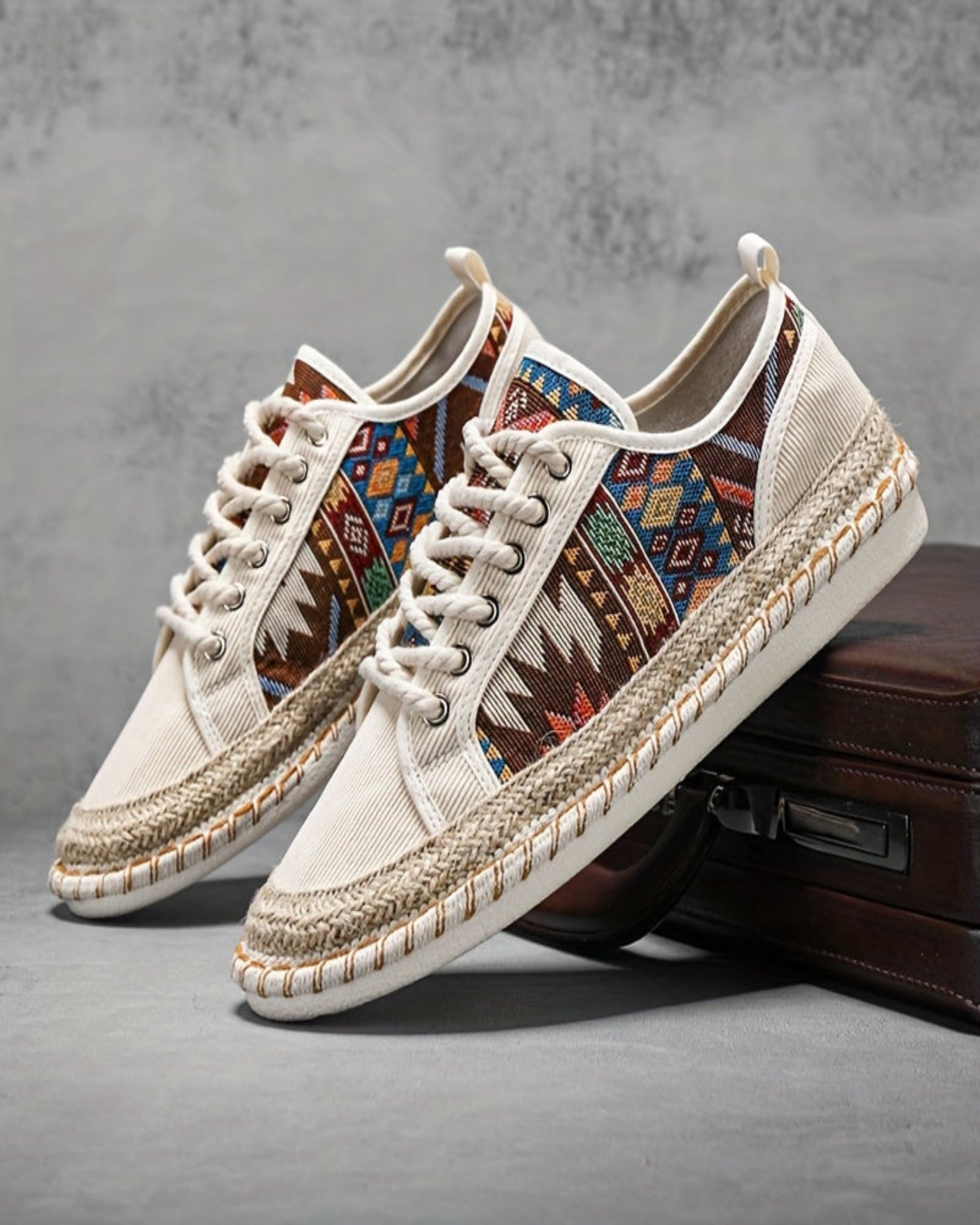 Lottie – Chic Boho Lace - Up Jute Espadrilles - Shoes - Boho Style