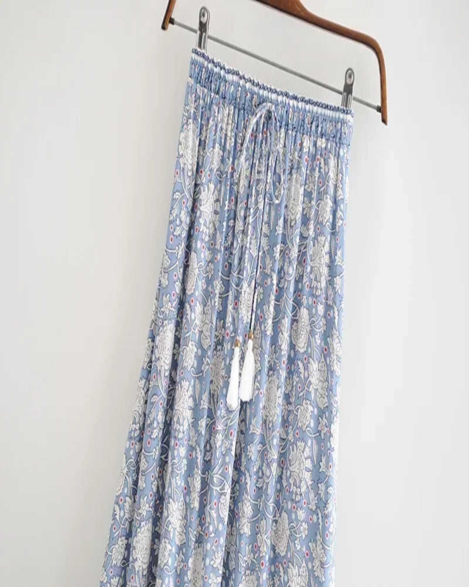 Lottie – High - Waisted Floral Boho Maxi Skirt - Skirt - Boho Style