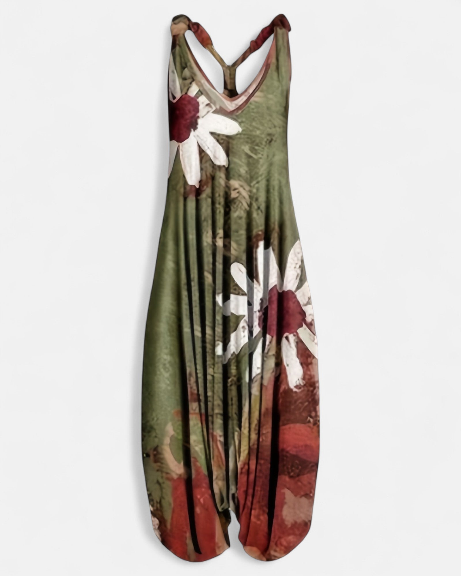 Lumiya – Chic Cotton Boho Floral Wide - Leg Jumpsuit - Jumpsuit - Boho Style