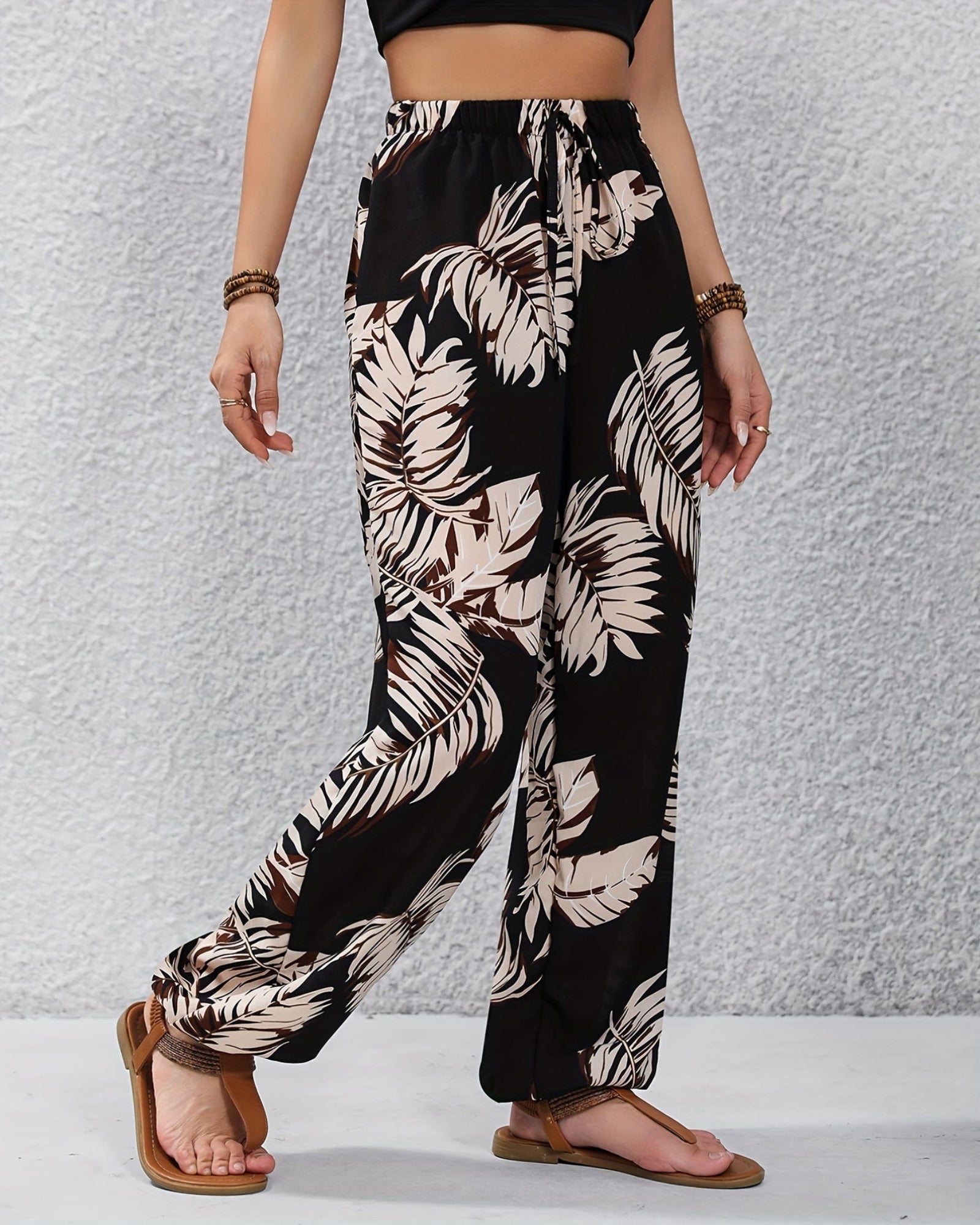 Luna – Soft Cotton Boho Wide - Leg Trousers - Trouser - Boho Style