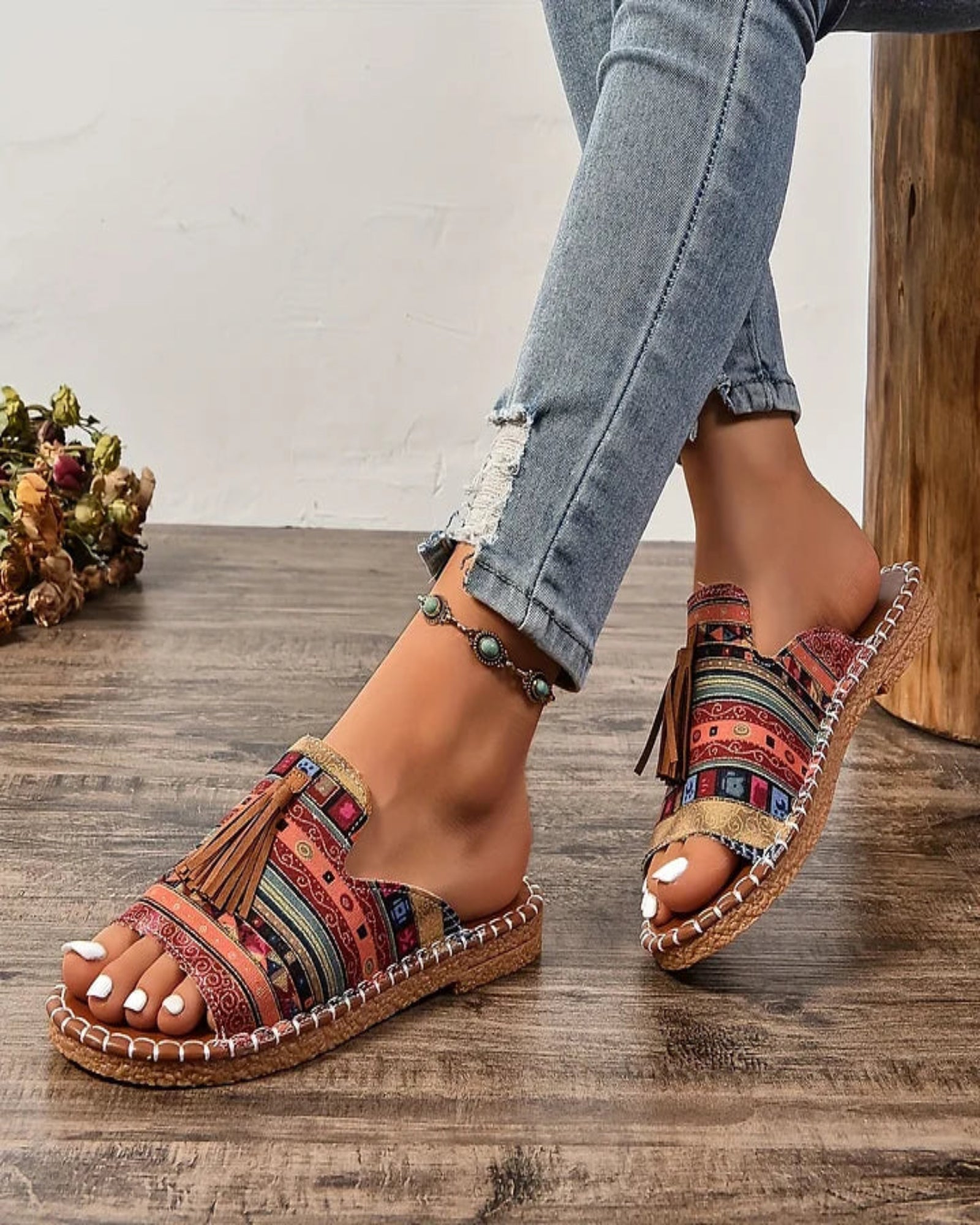 Lydia – Chic Boho Orthopedic Sandals - Sandals - Boho Style