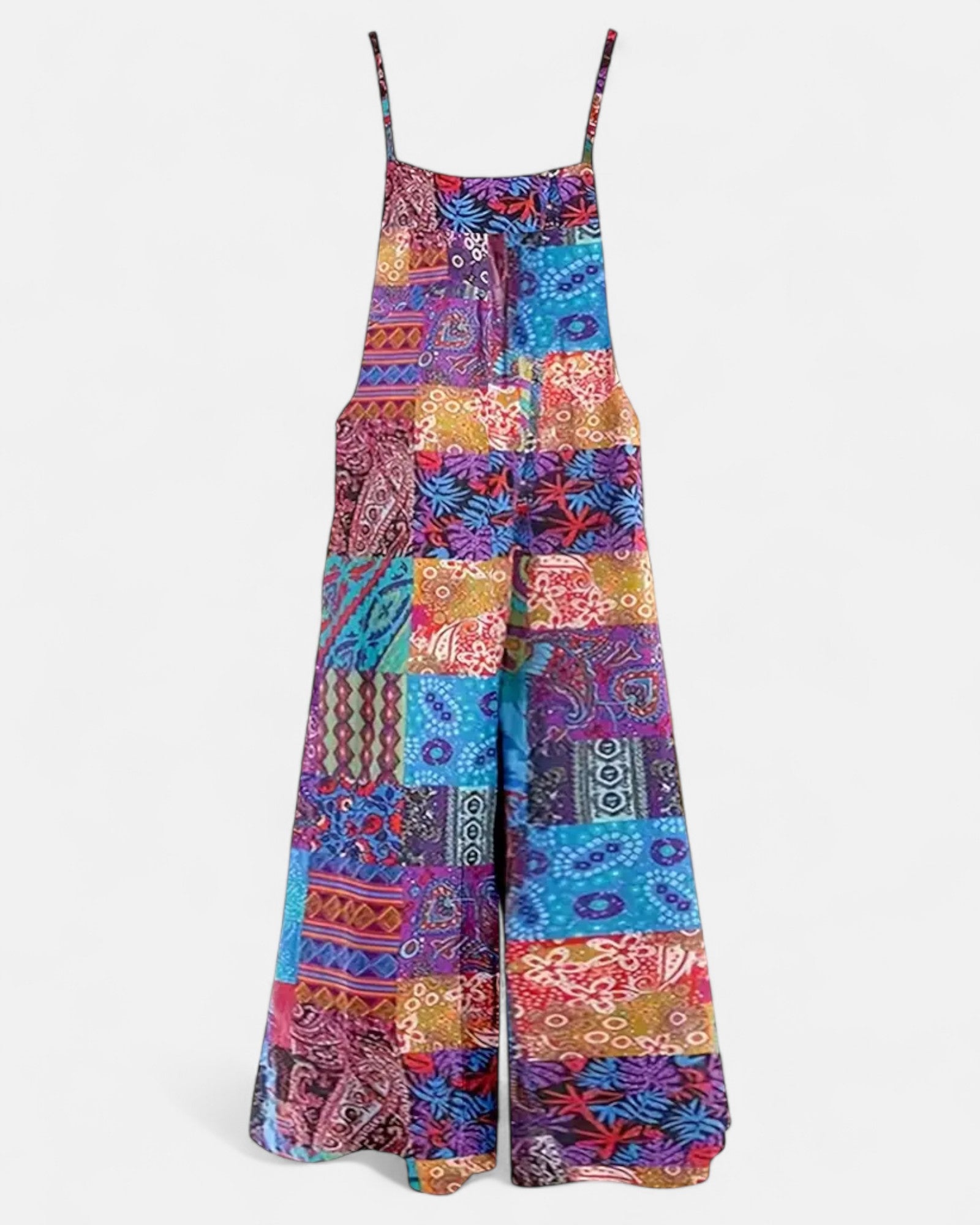 Lyla – Bohemian Sleeveless Jumpsuit with Pockets - Jumpsuit - Boho Style