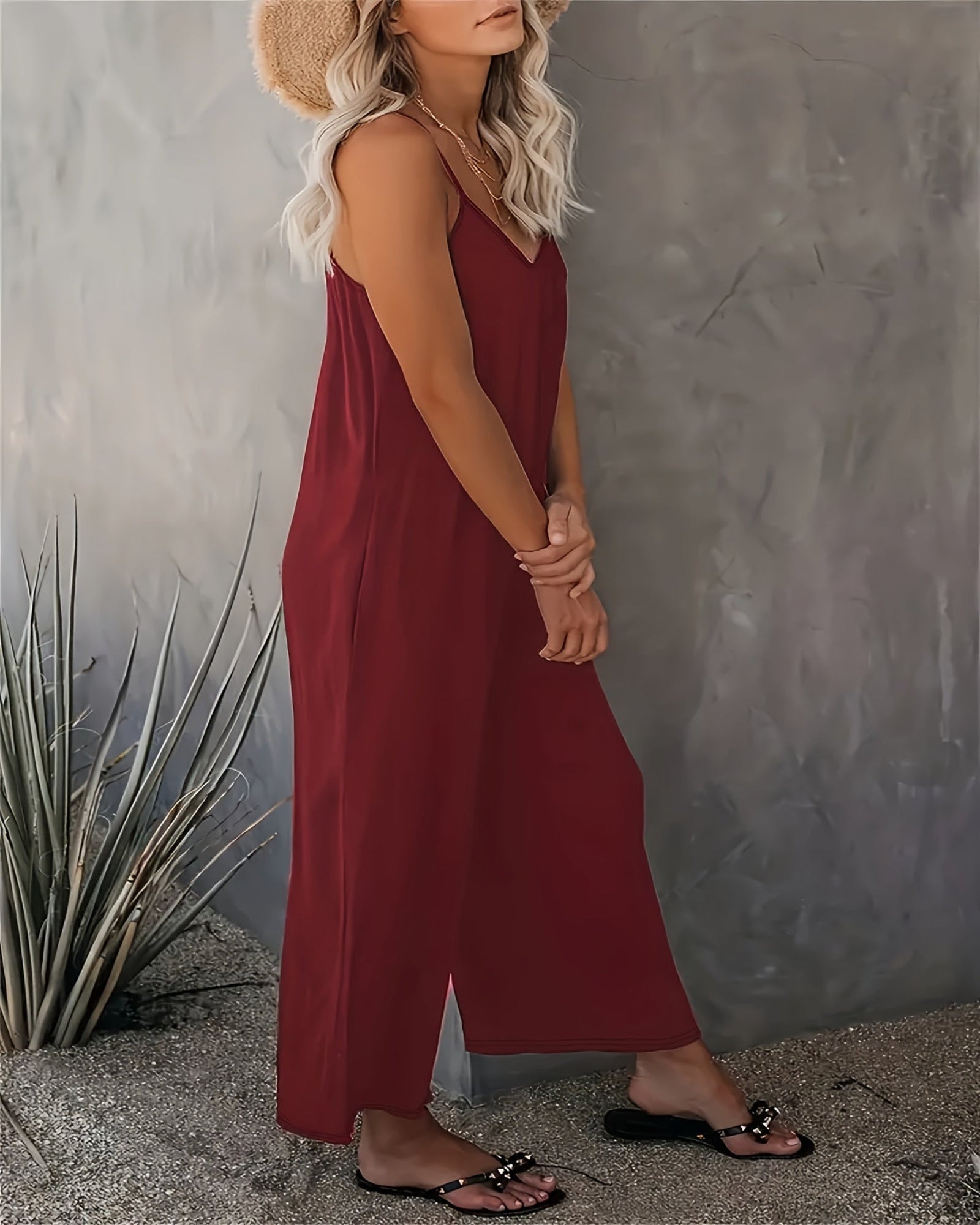 Maelis – Boho Sleeveless Jumpsuit with Pockets - Jumpsuit - Boho Style