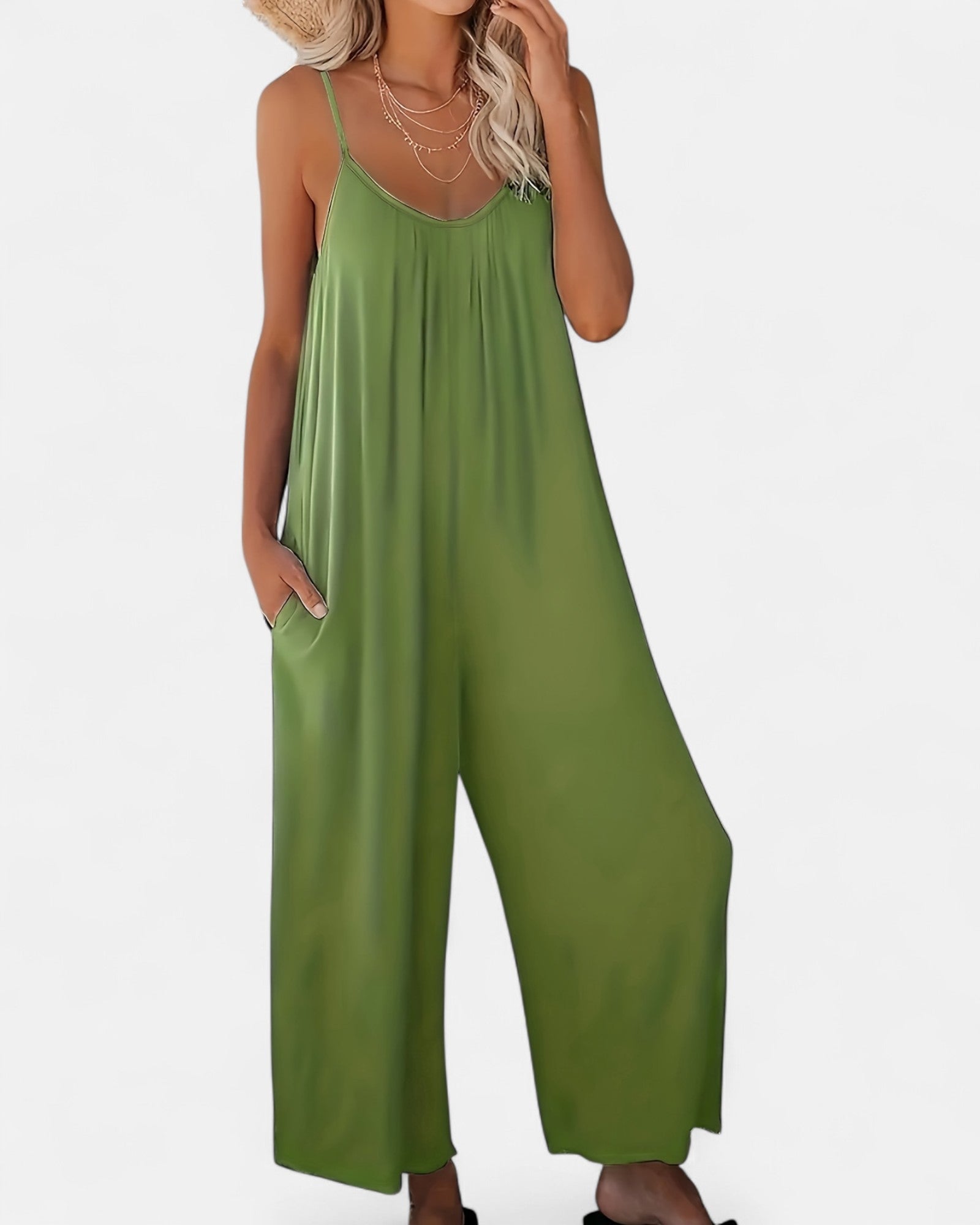 Maelis – Boho Sleeveless Jumpsuit with Pockets - Jumpsuit - Boho Style