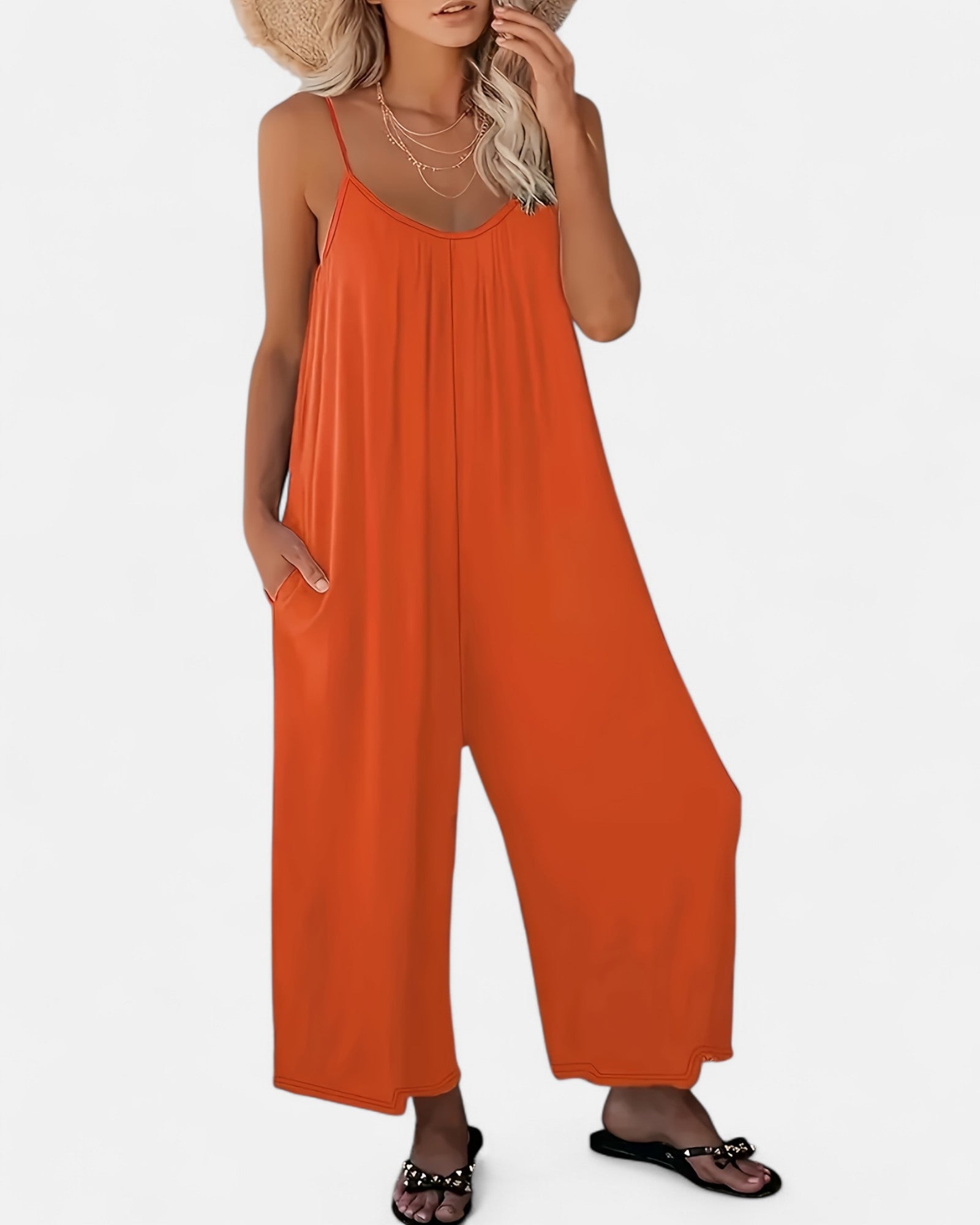 Maelis – Boho Sleeveless Jumpsuit with Pockets - Jumpsuit - Boho Style