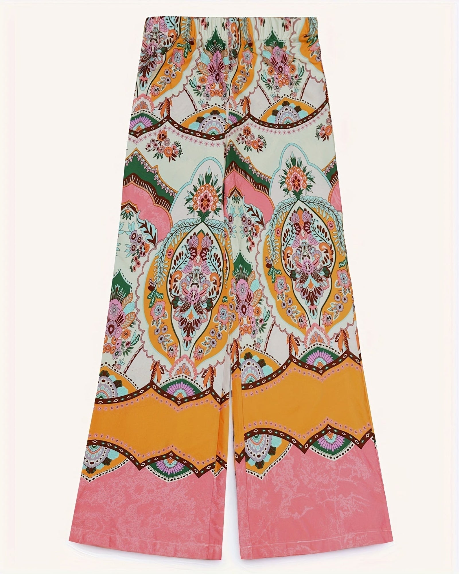 Maisie – Floral Boho Cardigan & Wide Leg Trousers Set - Outfit Sets - Boho Style