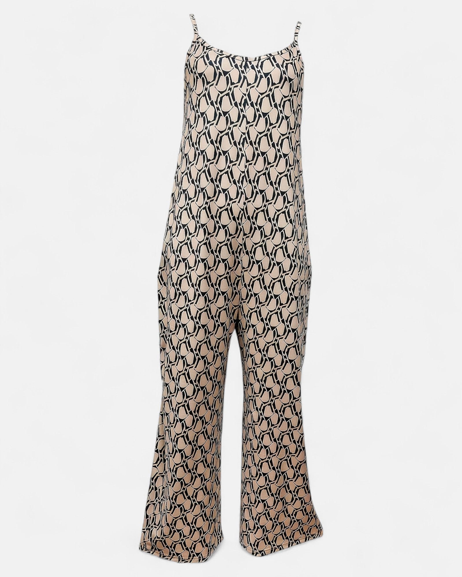 Marigold – Boho Wide Leg Printed Jumpsuit - Jumpsuit - Boho Style
