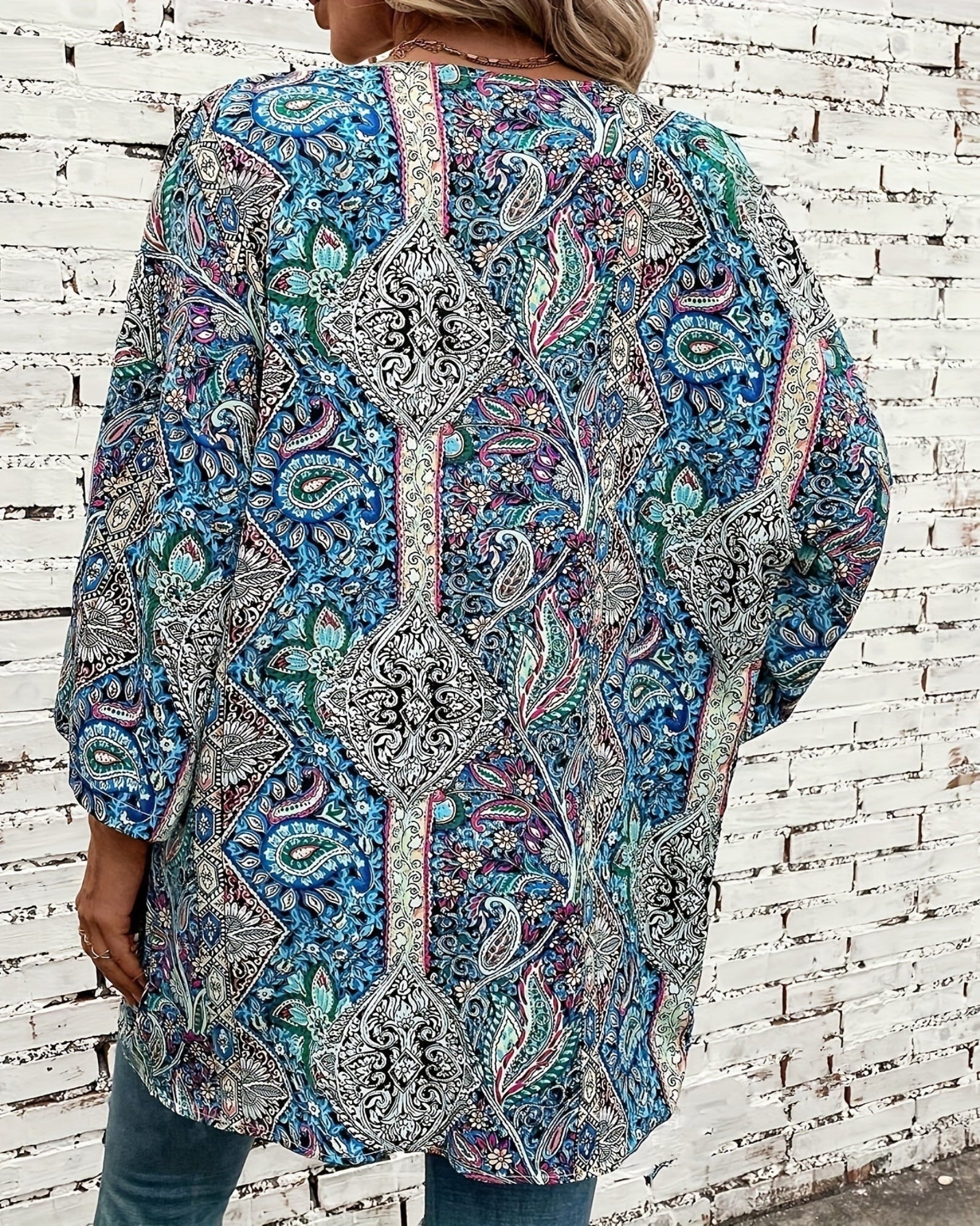Maya – Lightweight Boho Paisley Cardigan - Cardigan - Boho Style