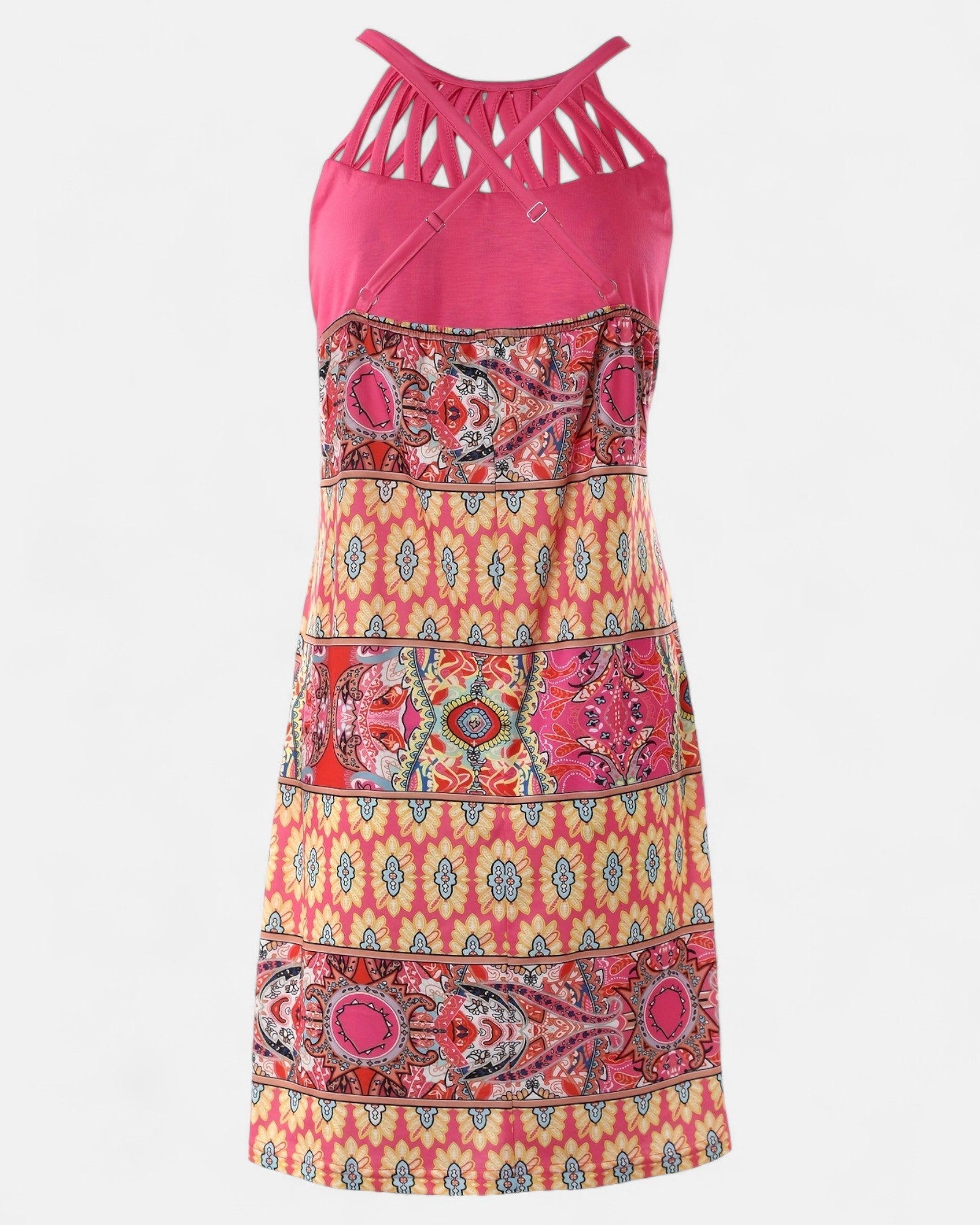 Megan – Effortless Boho Backless Floral Pencil Dress - Dress - Boho Style