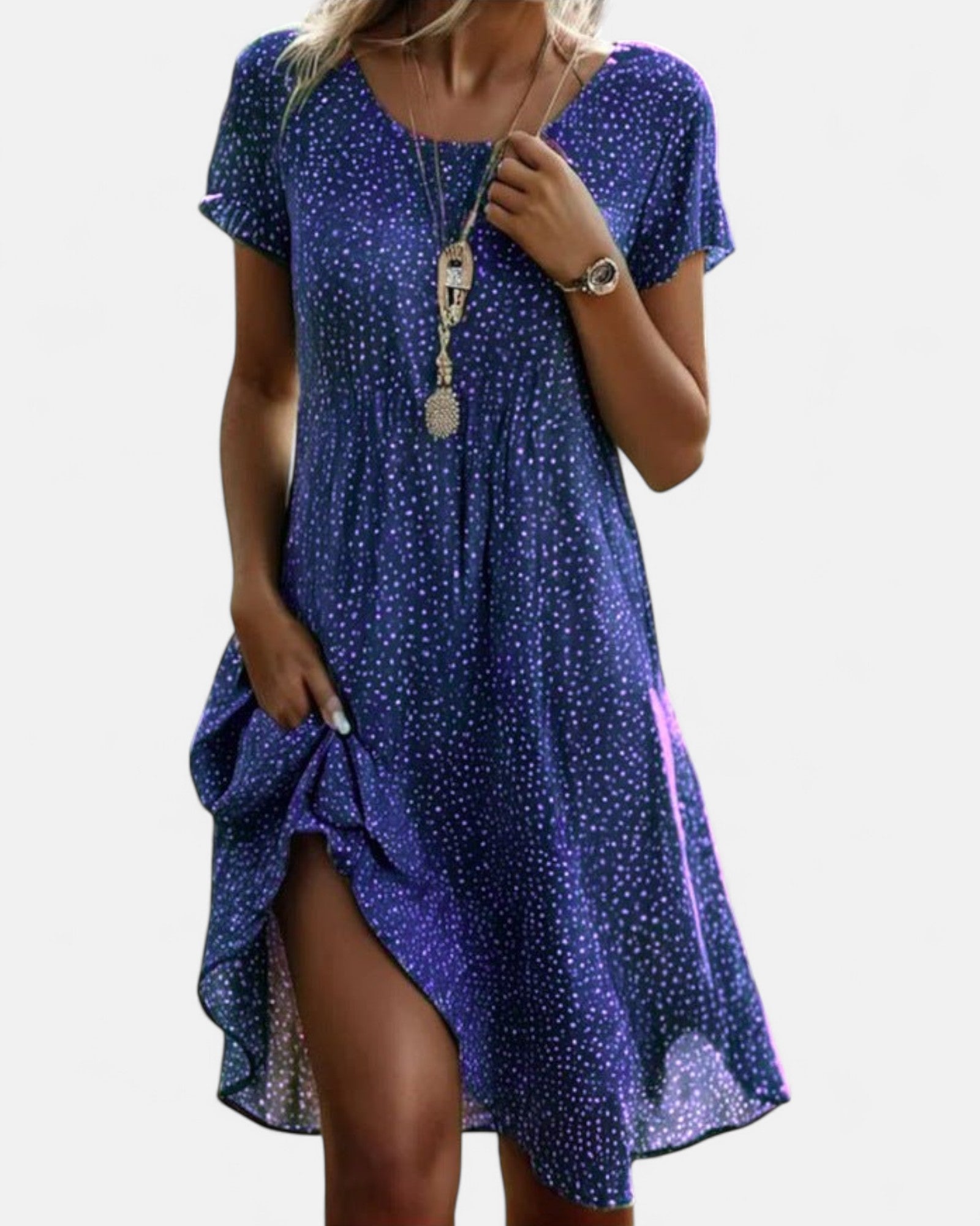 Mirae – Relaxed Vintage Boho V - Neck Dress - Dresses - Boho Style