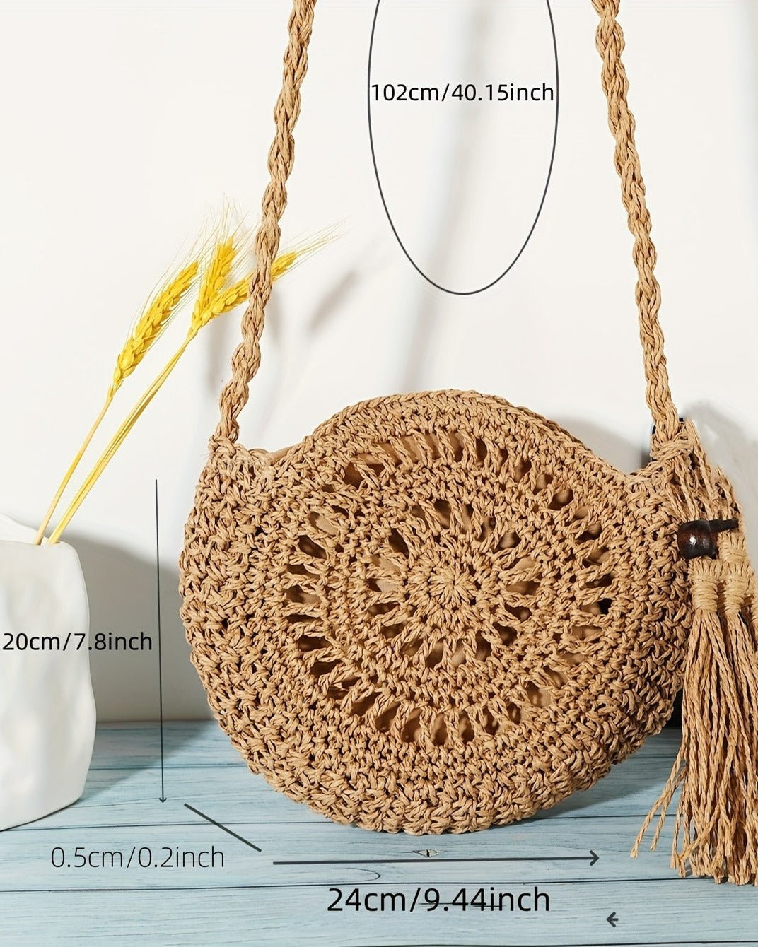 Molly – Handwoven Boho Crossbody Bag for Effortless Style - Crossbody bag - Boho Style