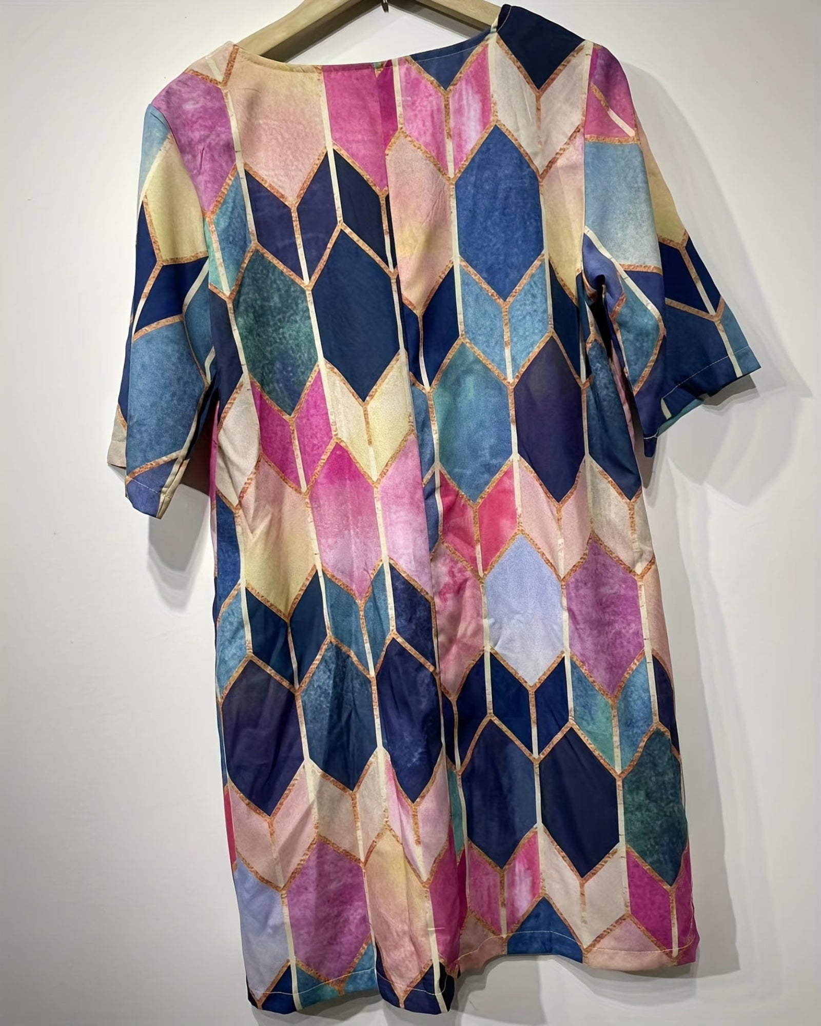 Olivia – Relaxed Boho V - Neck Tunic Dress - Dress - Boho Style