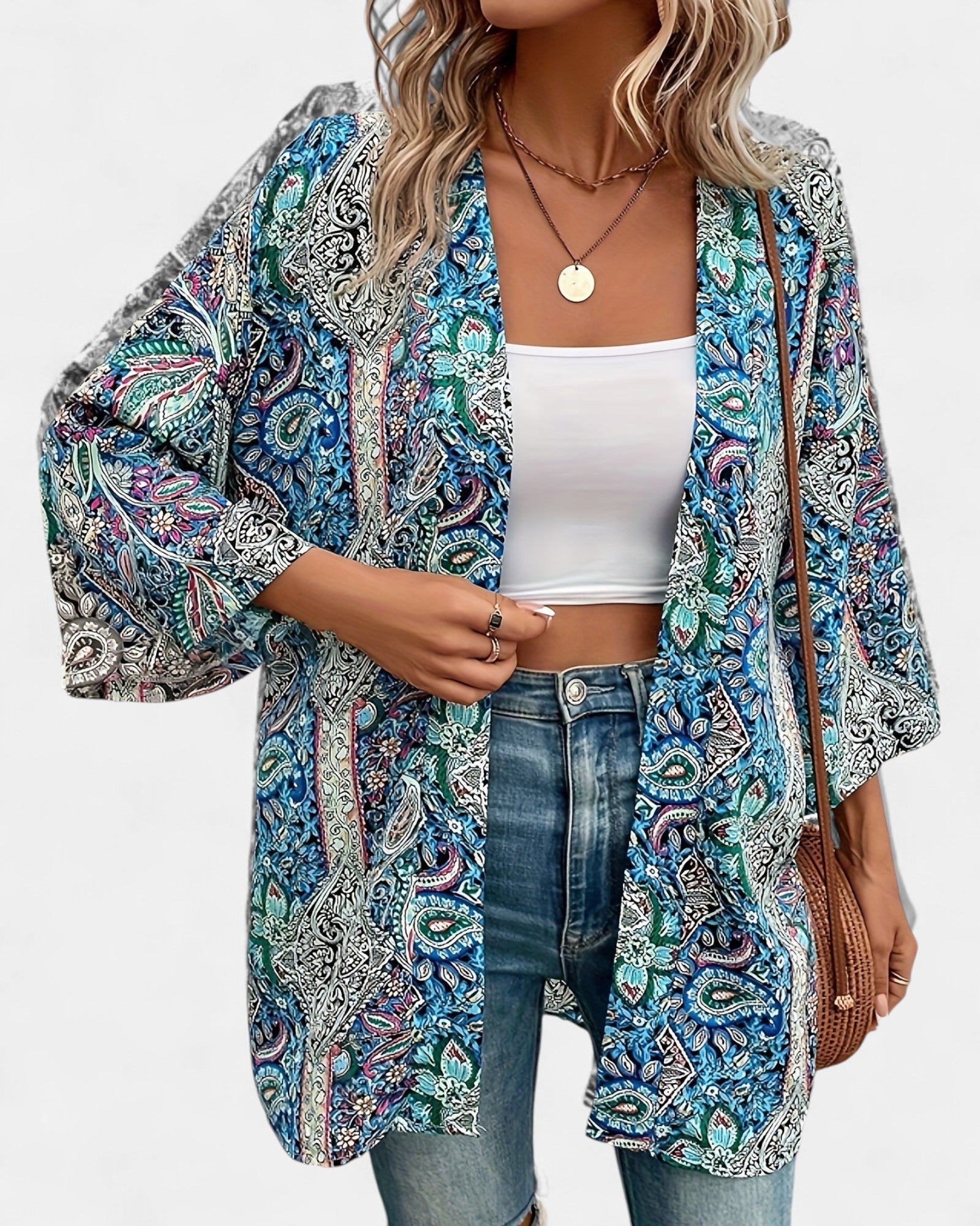 Olivia – Relaxed Floral Boho Cardigan - Cardigan - Boho Style