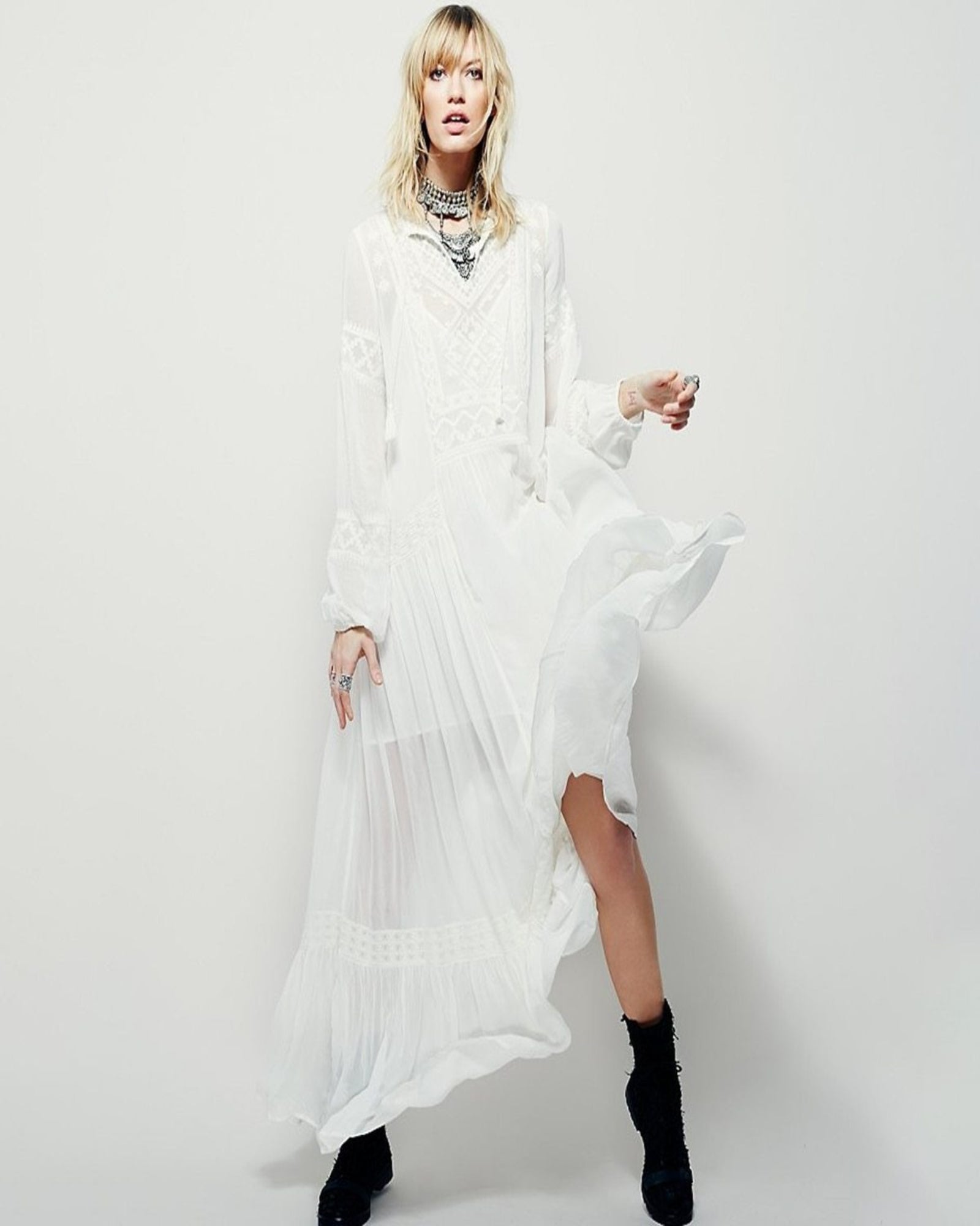 Ophelia – Flowing Bohemian Maxi Dress - Dress - Boho Style