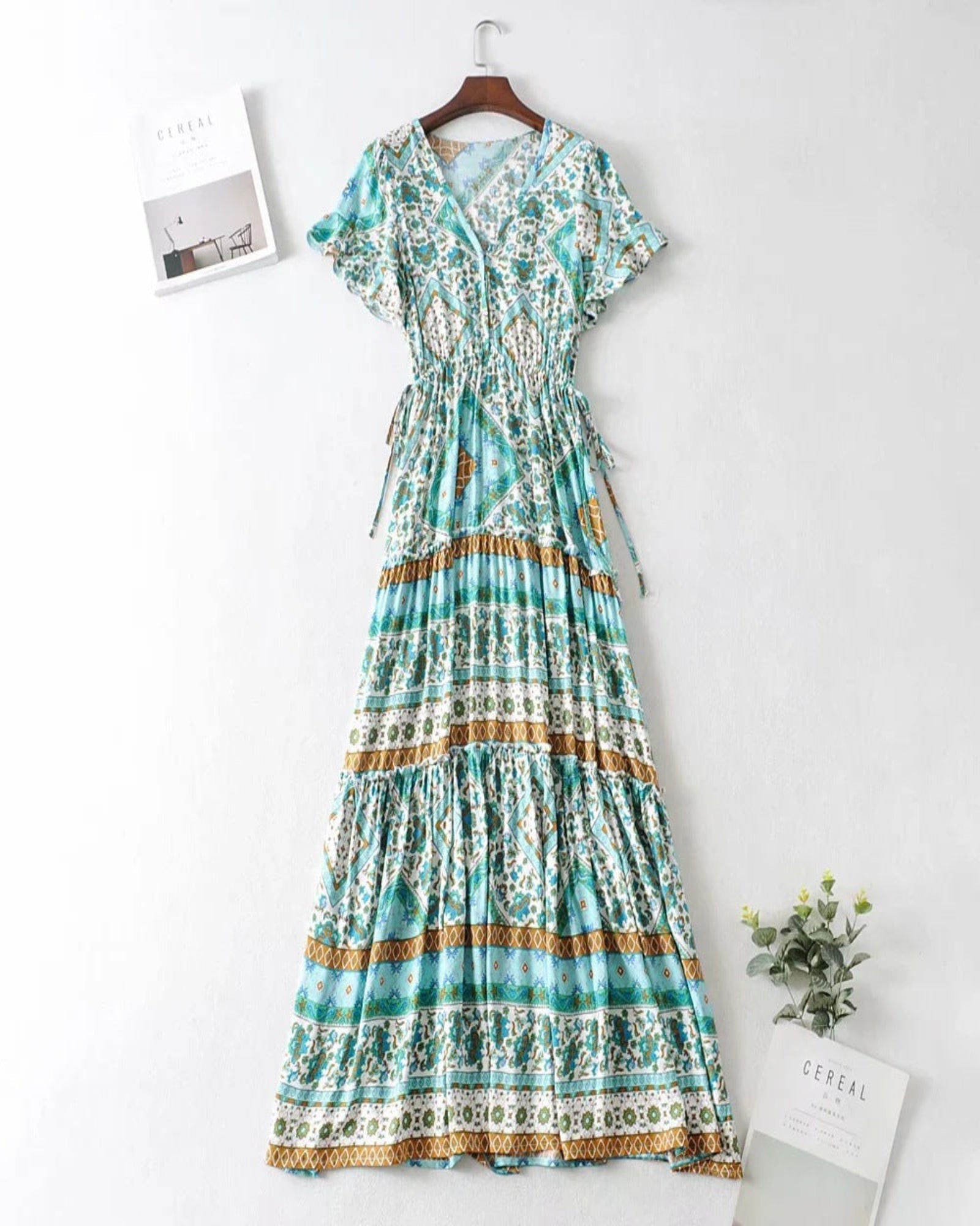 Paloma – Boho Floral Cotton Maxi Dress - Dress - Boho Style