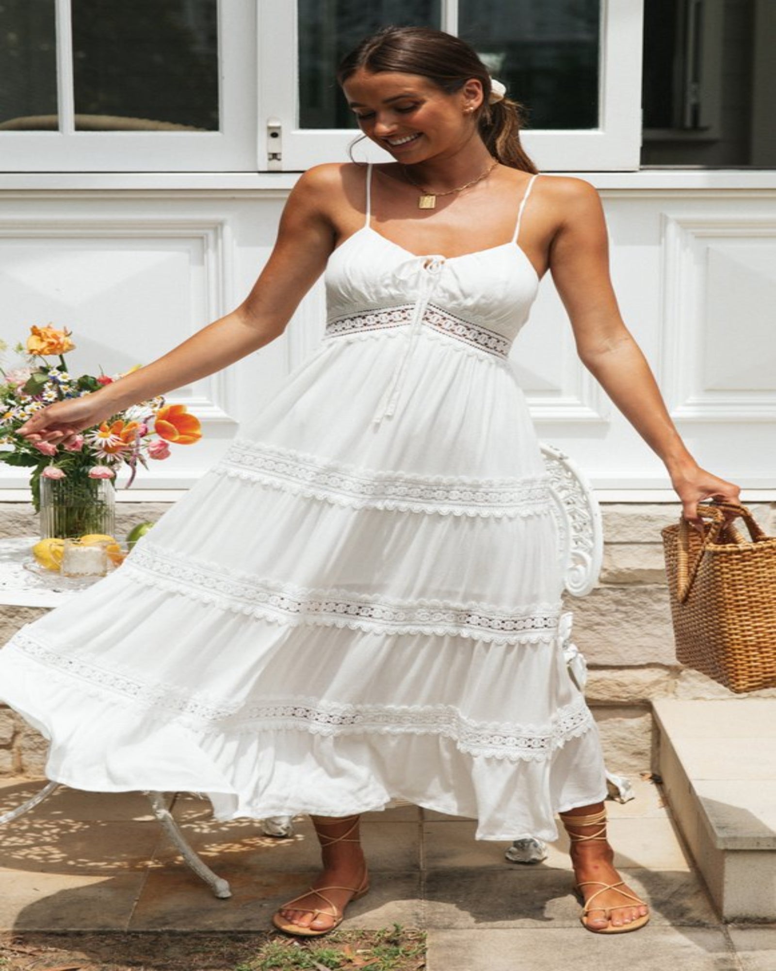 Roxie – Flowing Boho Lace Swing Dress - Dress - Boho Style