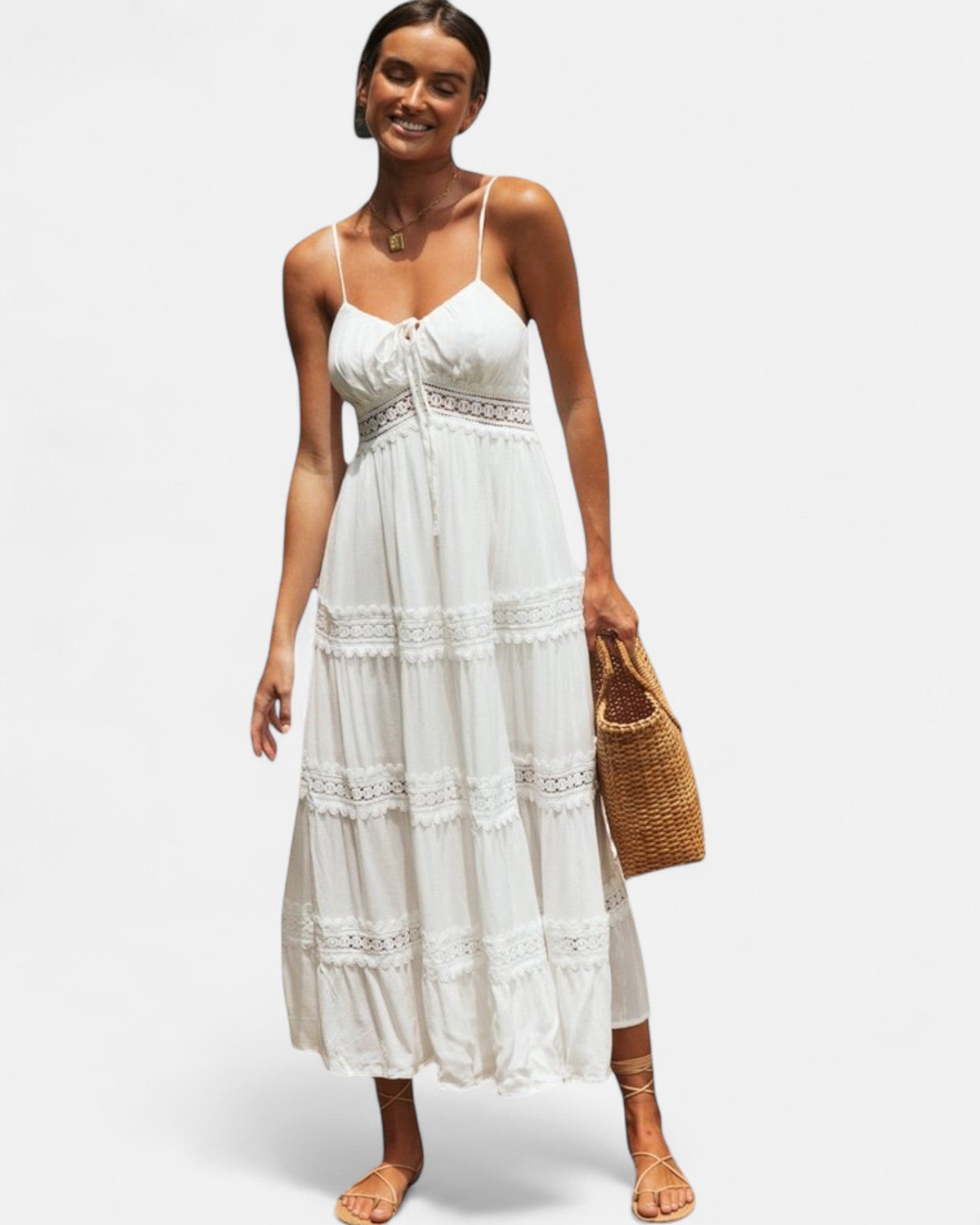 Roxie – Flowing Boho Lace Swing Dress - Dress - Boho Style