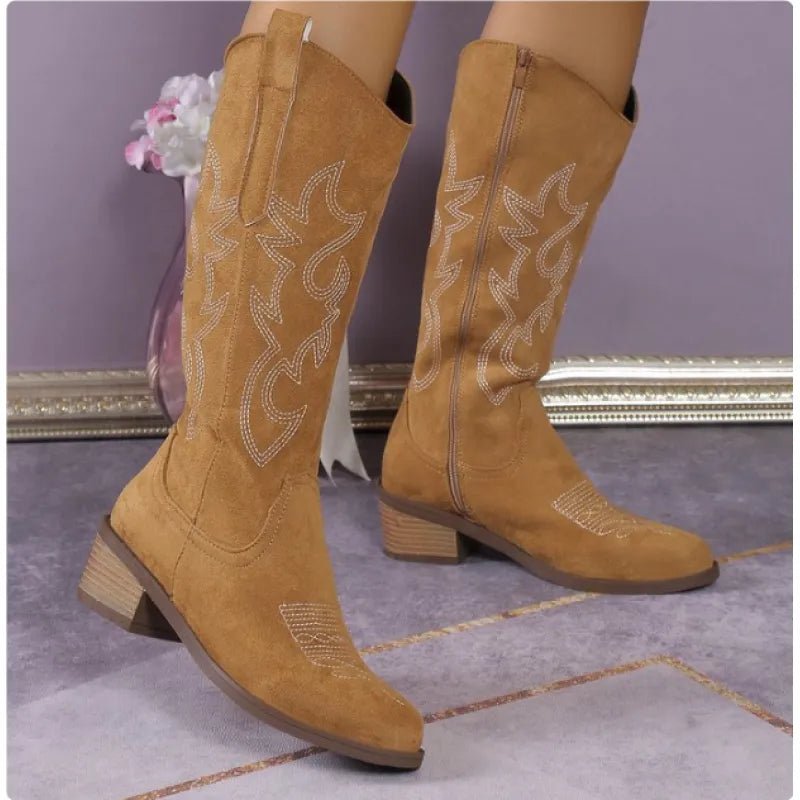 Roxie – Vintage V - Cut Bohemian Boots - Boots - Boho Style