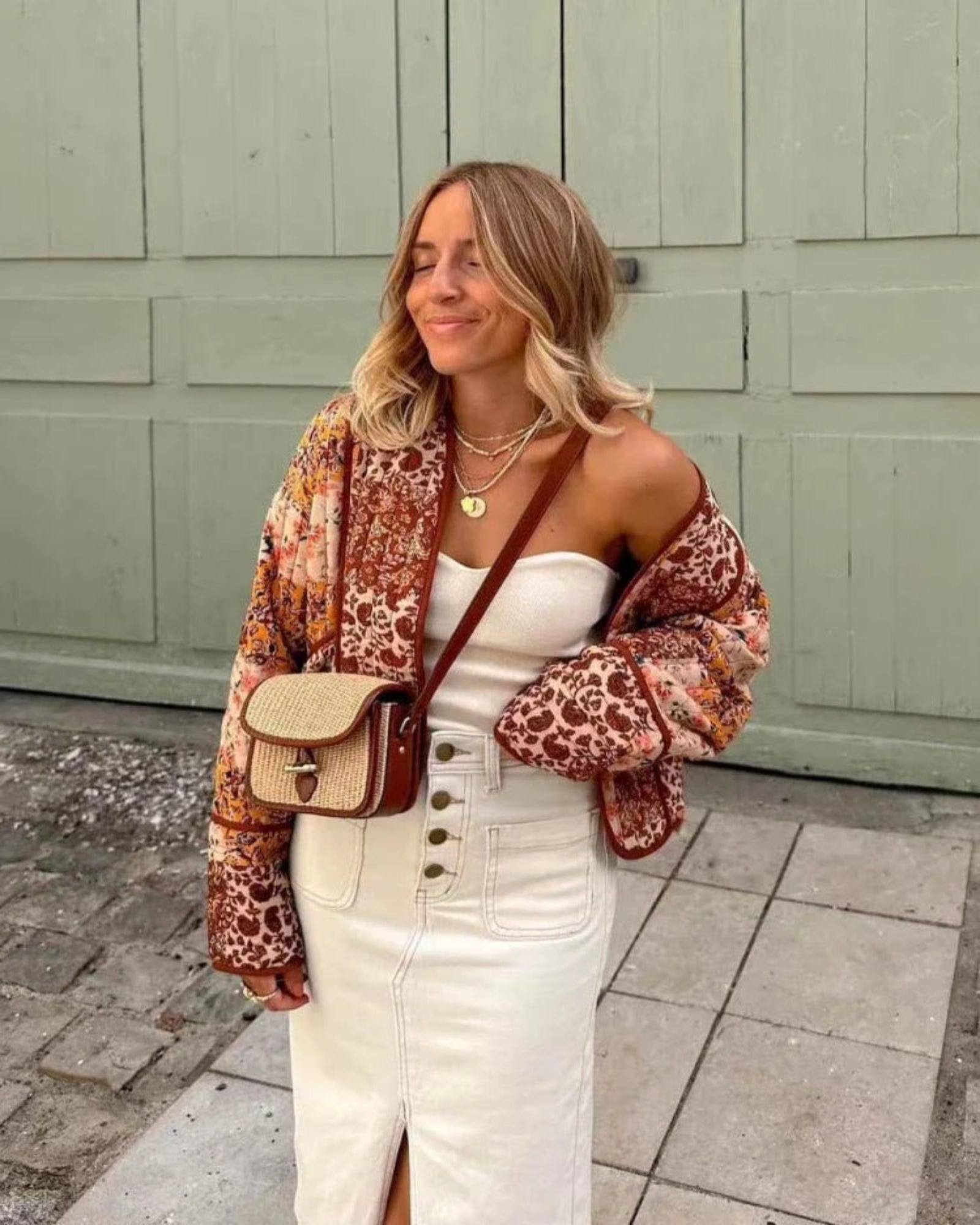 Solara – Luxurious Oversized Boho Quilted Jacket - Jacket - Boho Style