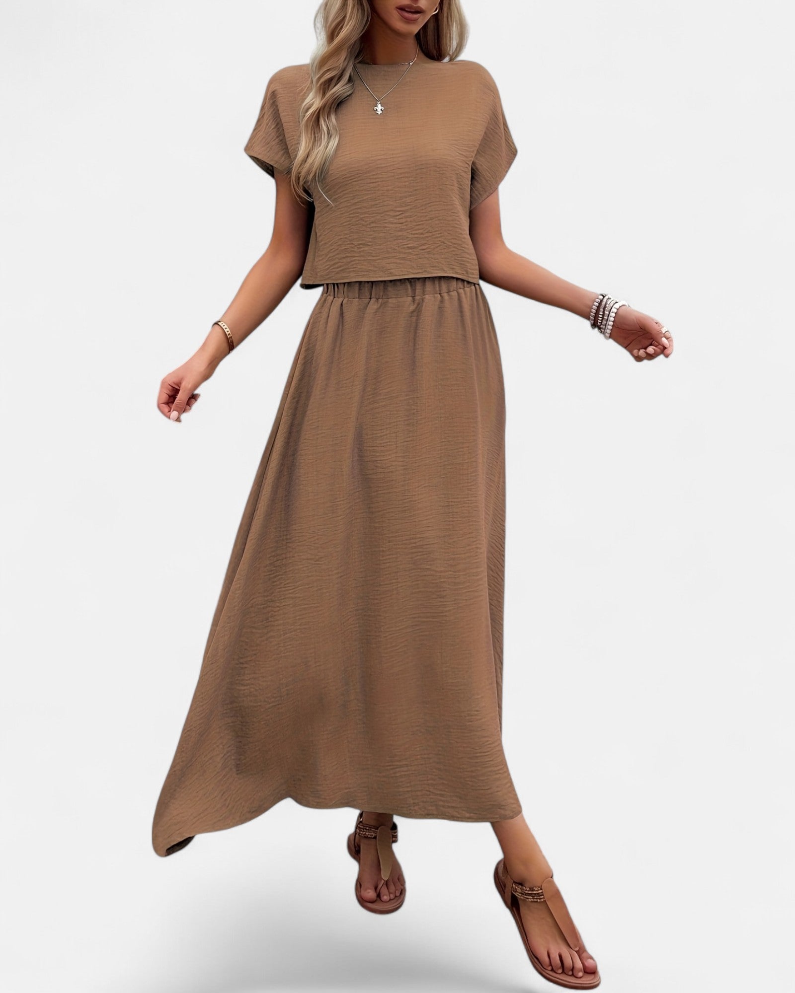 Sorrell – Boho A - Line Skirt & Relaxed Top Set - Outfit Sets - Boho Style