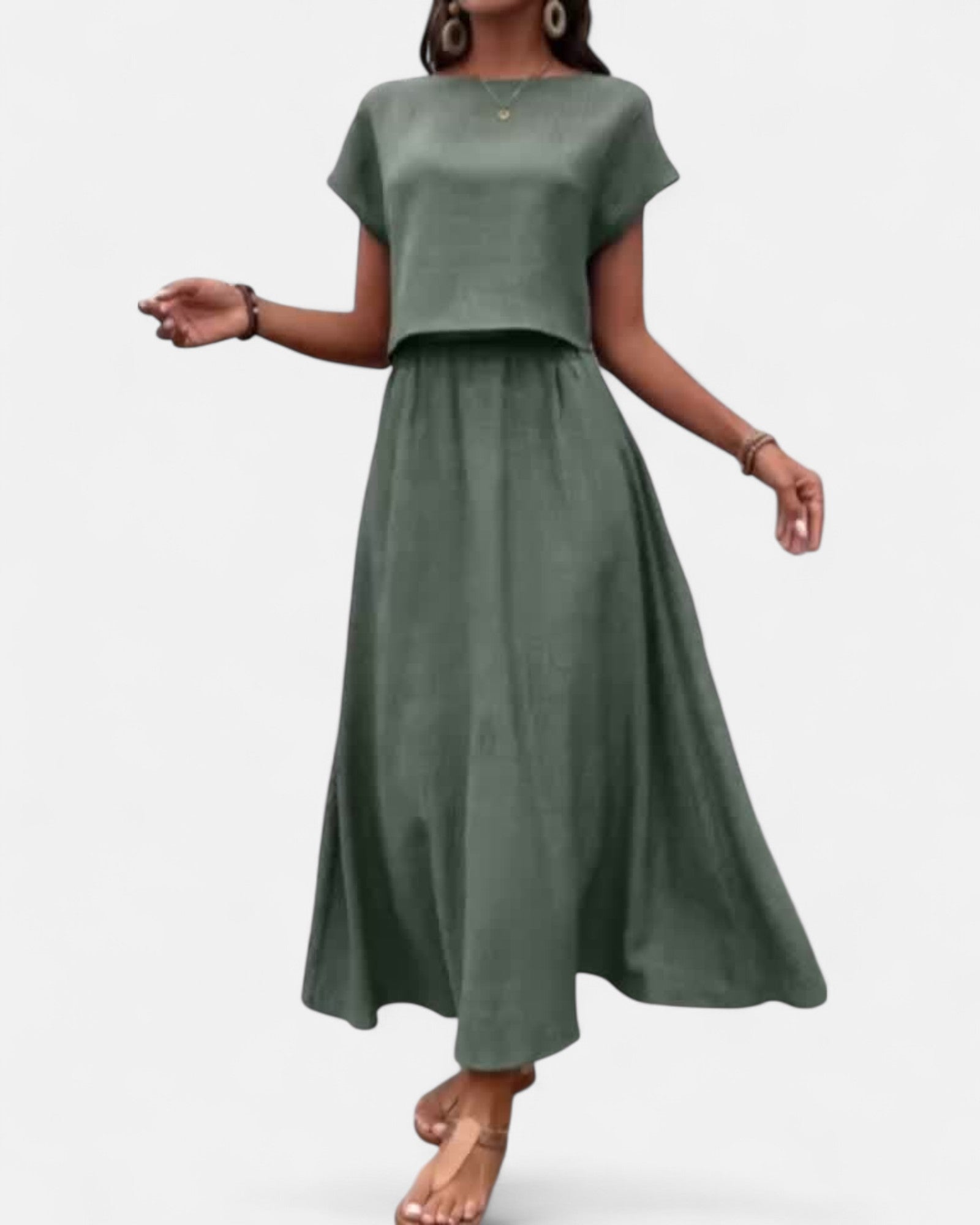 Sorrell – Boho A - Line Skirt & Relaxed Top Set - Outfit Sets - Boho Style