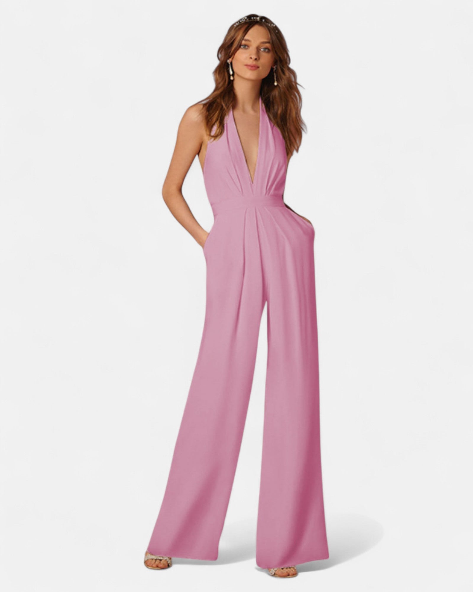 Yvette – Boho Wide Leg Cotton Jumpsuit - Jumpsuit - Boho Style
