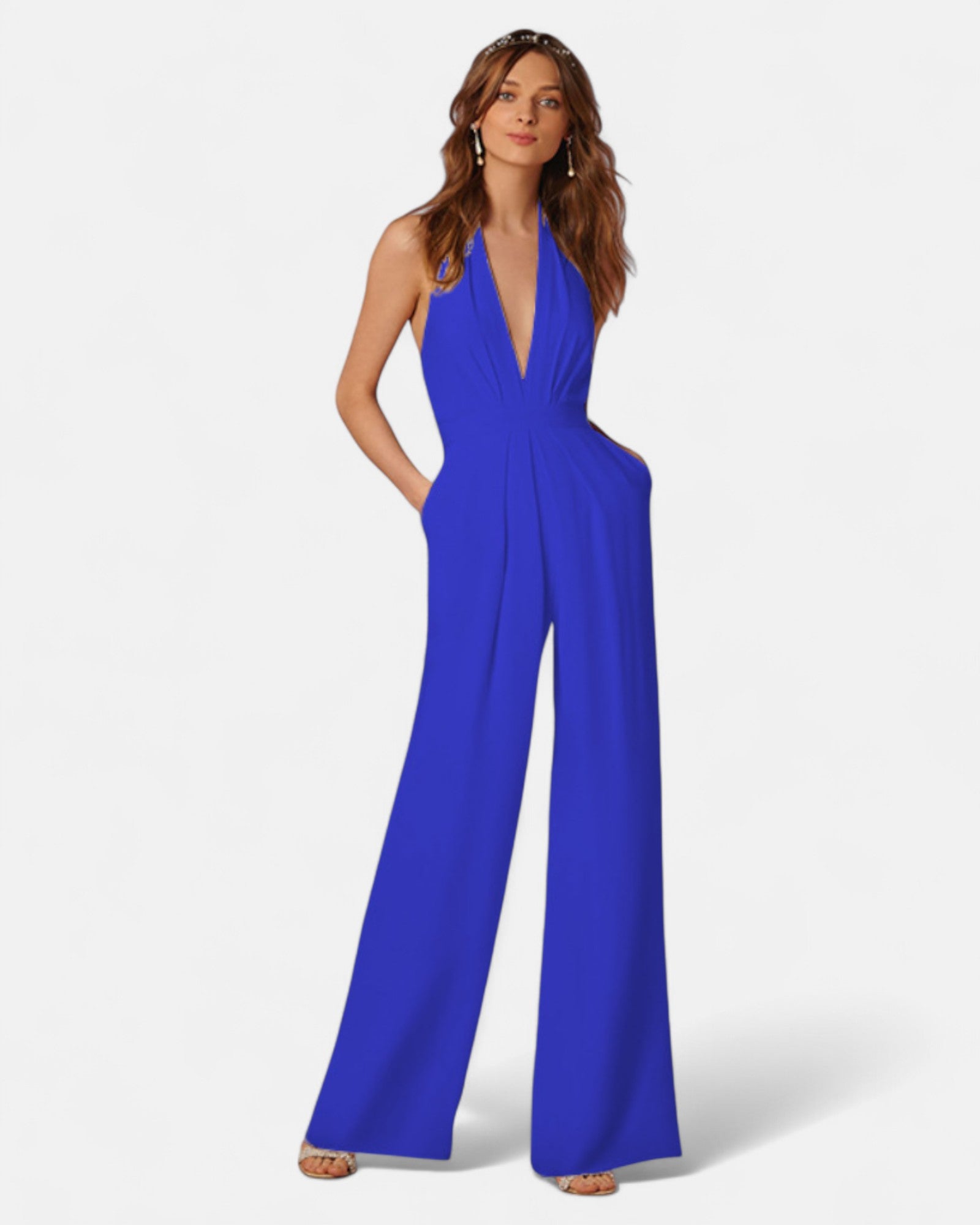 Yvette – Boho Wide Leg Cotton Jumpsuit - Jumpsuit - Boho Style