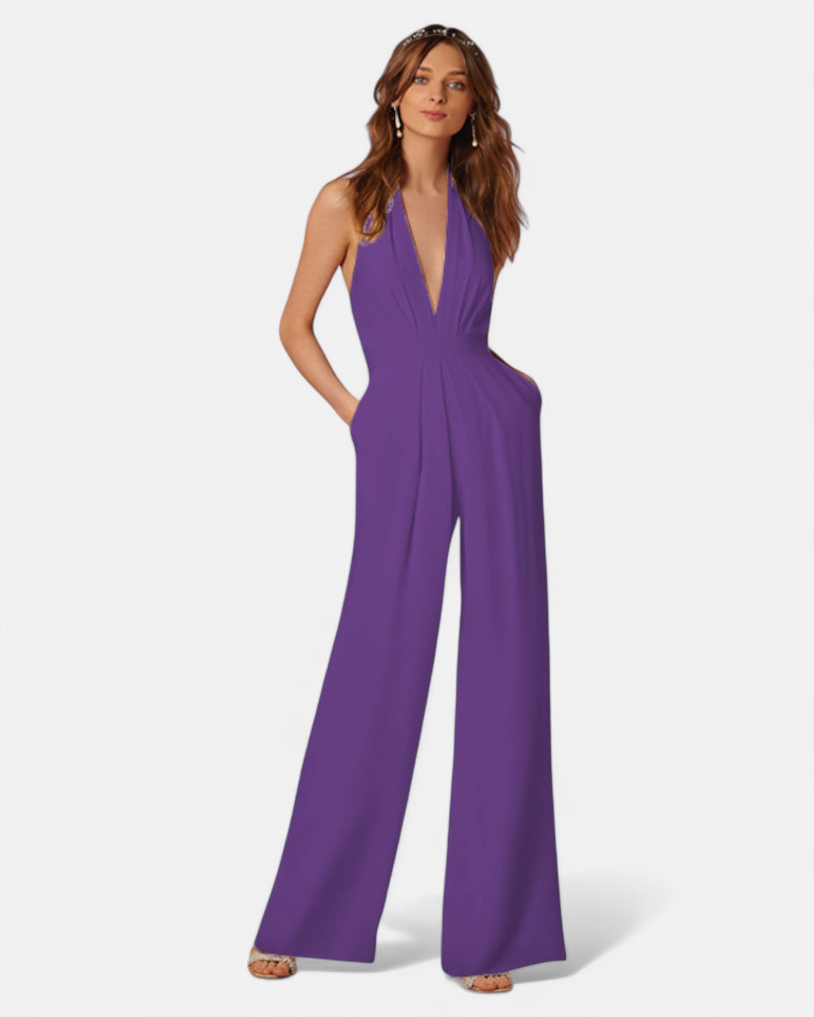Yvette – Boho Wide Leg Cotton Jumpsuit - Jumpsuit - Boho Style