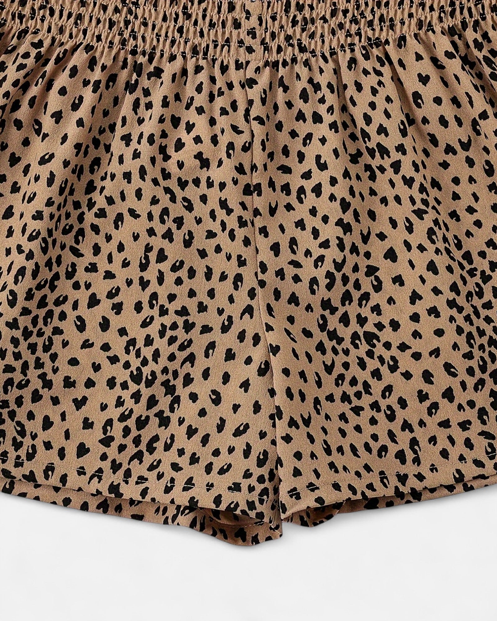 Zara – Boho High - Waisted Leopard Print Wide - Leg Shorts - Short - Boho Style