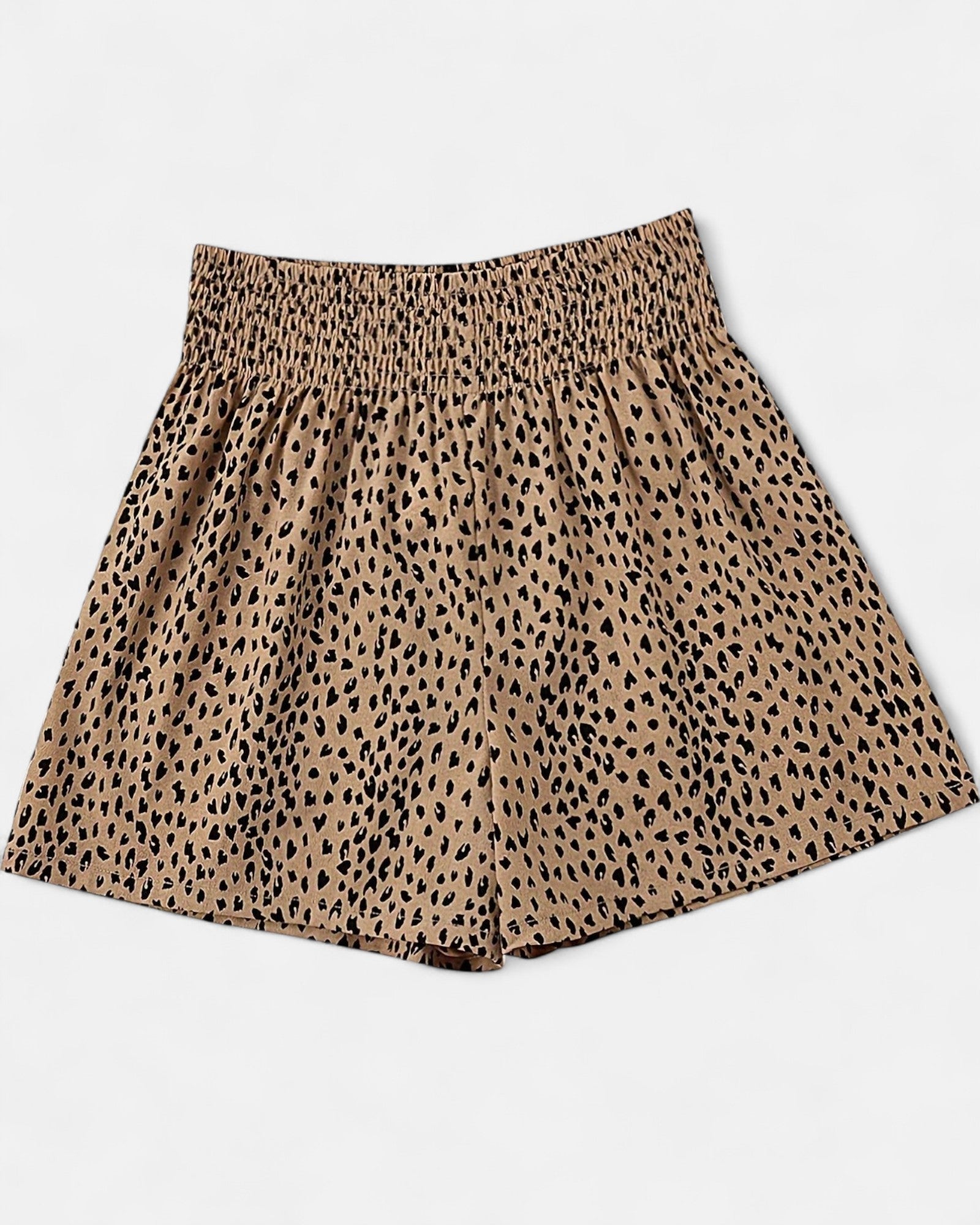 Zara – Boho High - Waisted Leopard Print Wide - Leg Shorts - Short - Boho Style