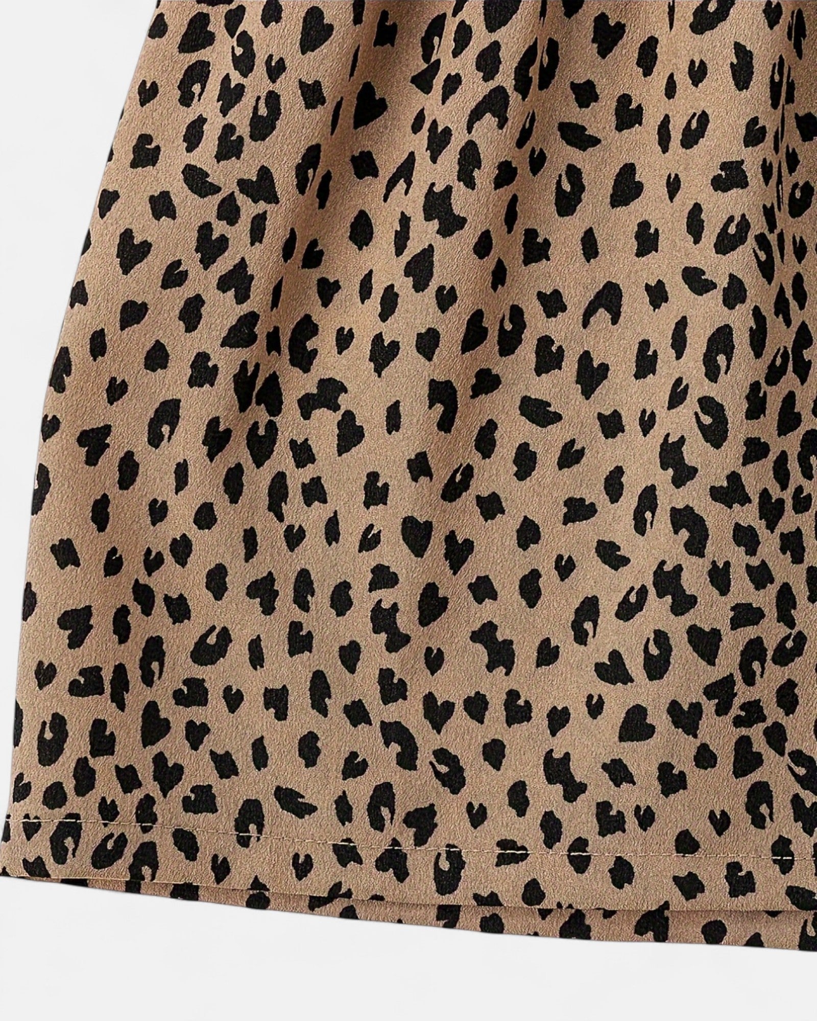 Zara – Boho High - Waisted Leopard Print Wide - Leg Shorts - Short - Boho Style