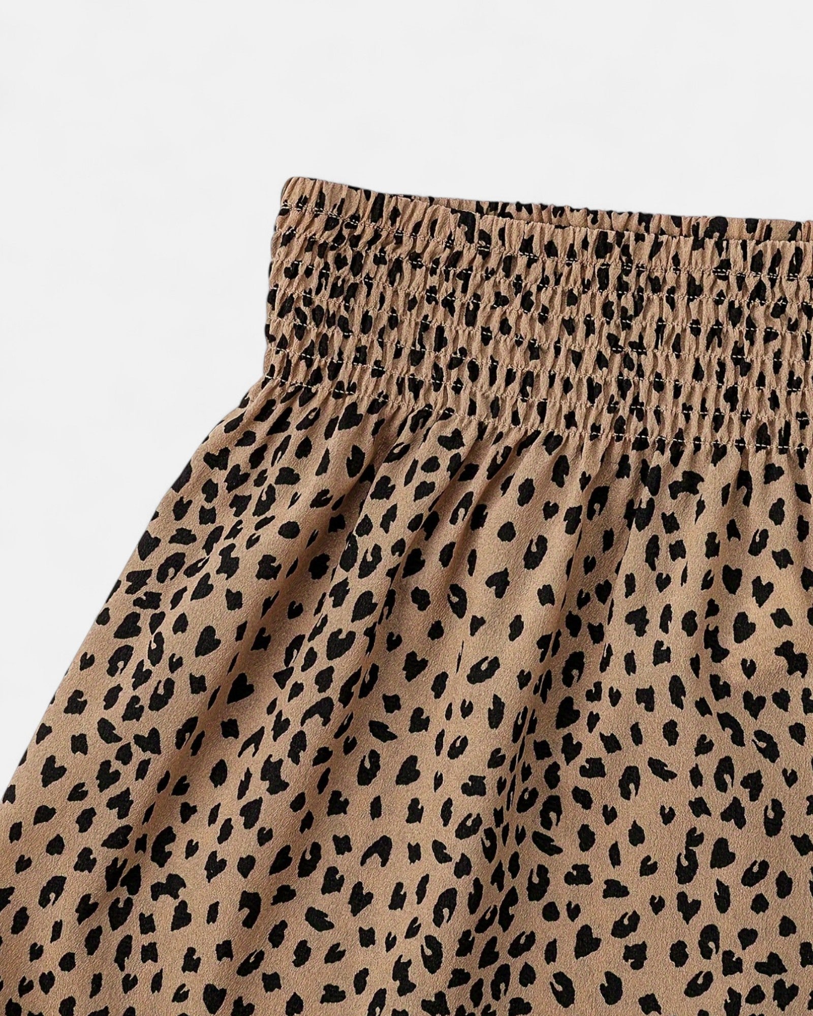 Zara – Boho High - Waisted Leopard Print Wide - Leg Shorts - Short - Boho Style