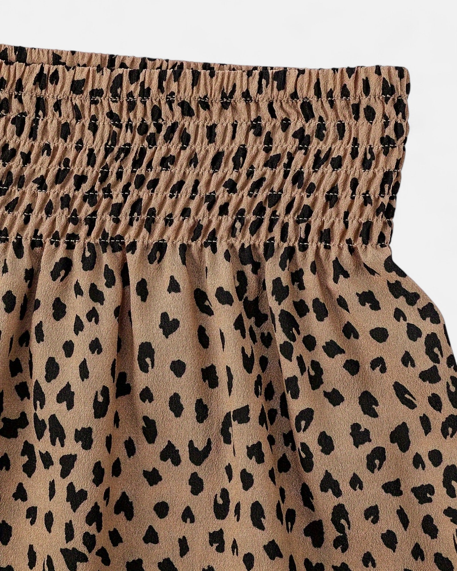 Zara – Boho High - Waisted Leopard Print Wide - Leg Shorts - Short - Boho Style