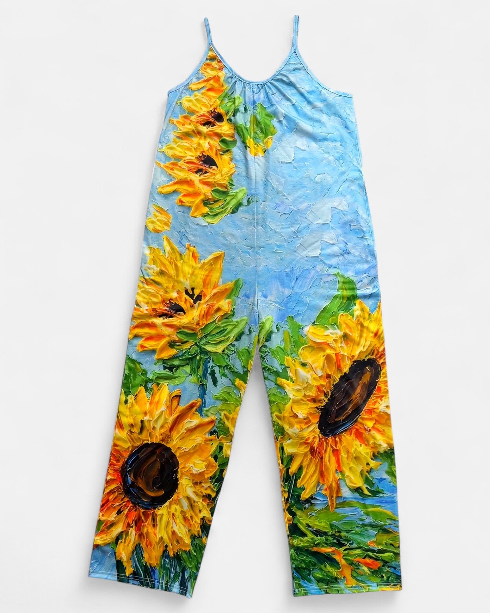 Zaylee – Bohemian Floral Wide - Leg Jumpsuit with Pockets - Jumpsuit - Boho Style