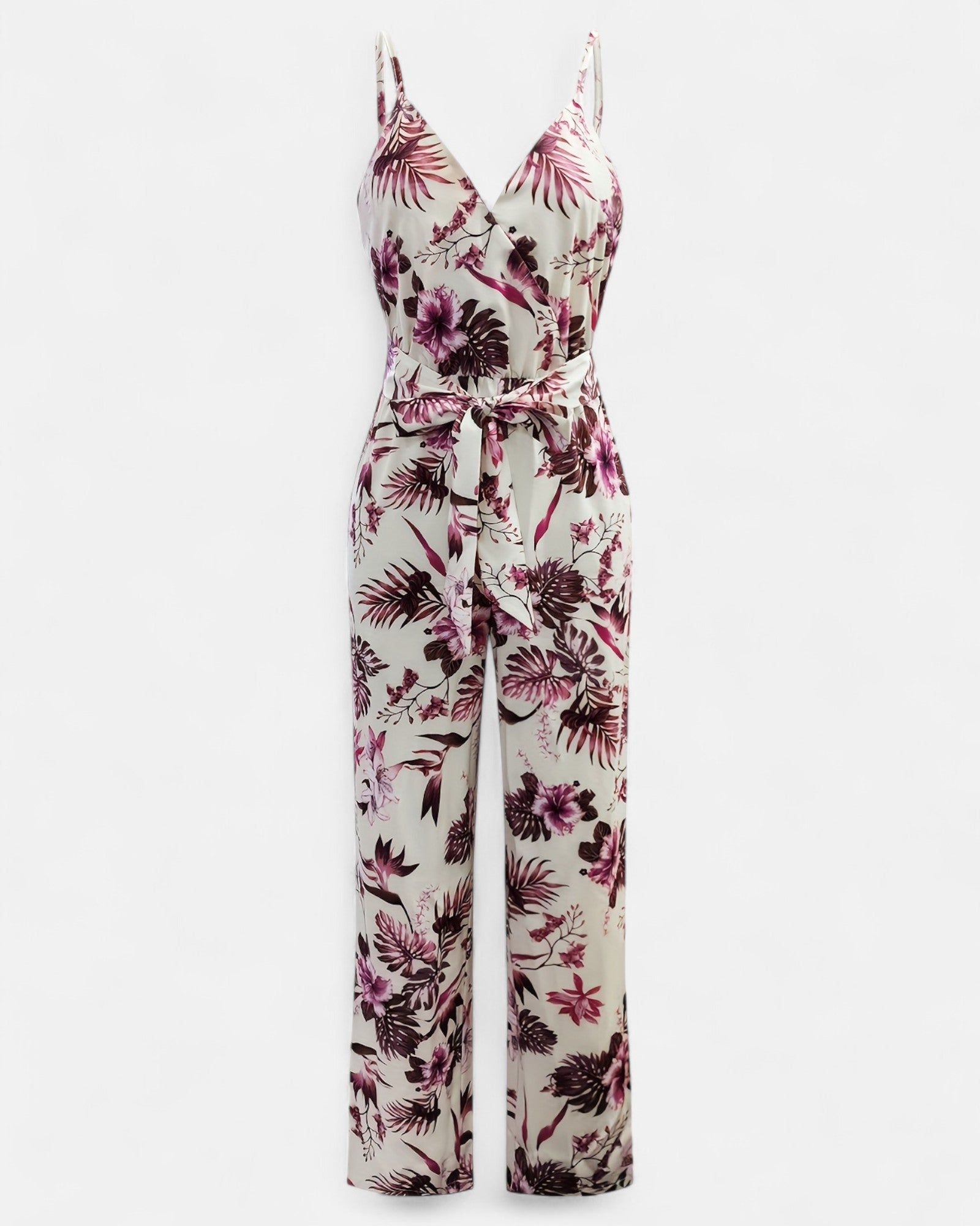 Zinnia – Boho Floral Off - Shoulder Jumpsuit with Wide - Legs - Jumpsuit - Boho Style