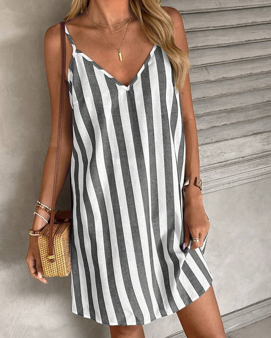 Ruby – Bohemian V-Neck Wrap Dress with Tassel Hem