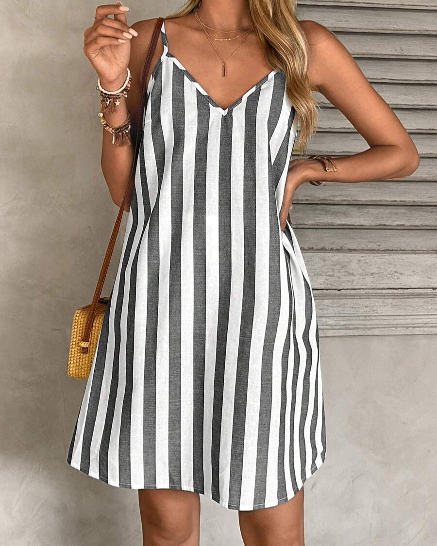 Ruby – Bohemian V-Neck Wrap Dress with Tassel Hem