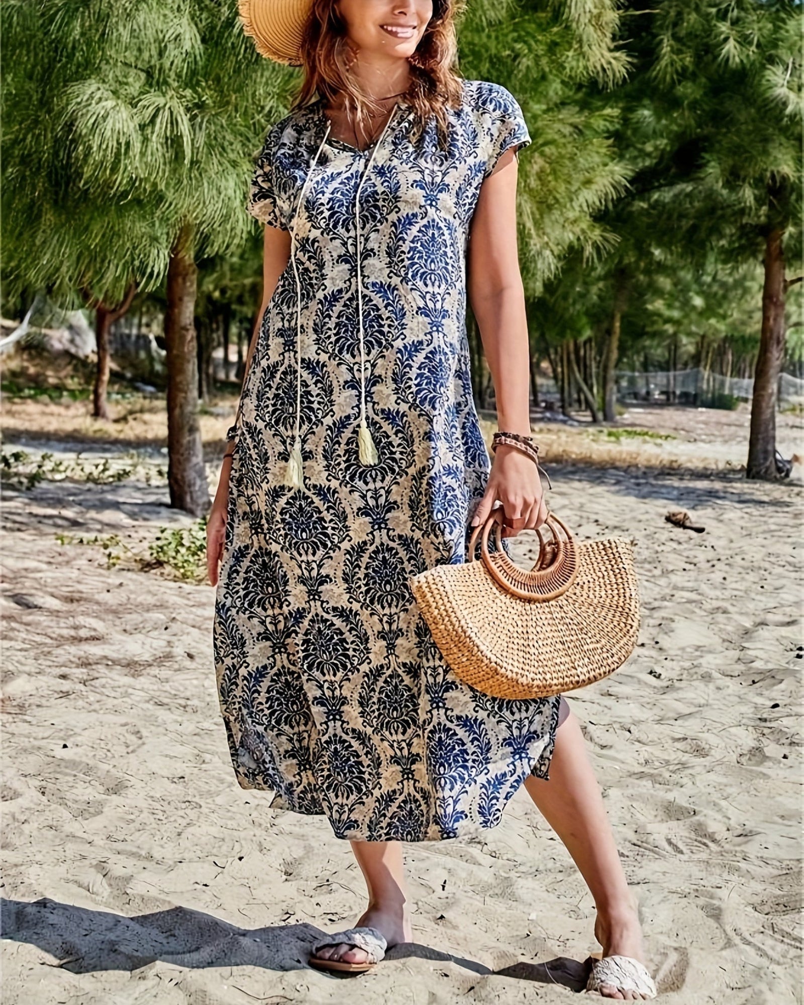 Lucy – Ethereal Cotton Ruffle Maxi Dress