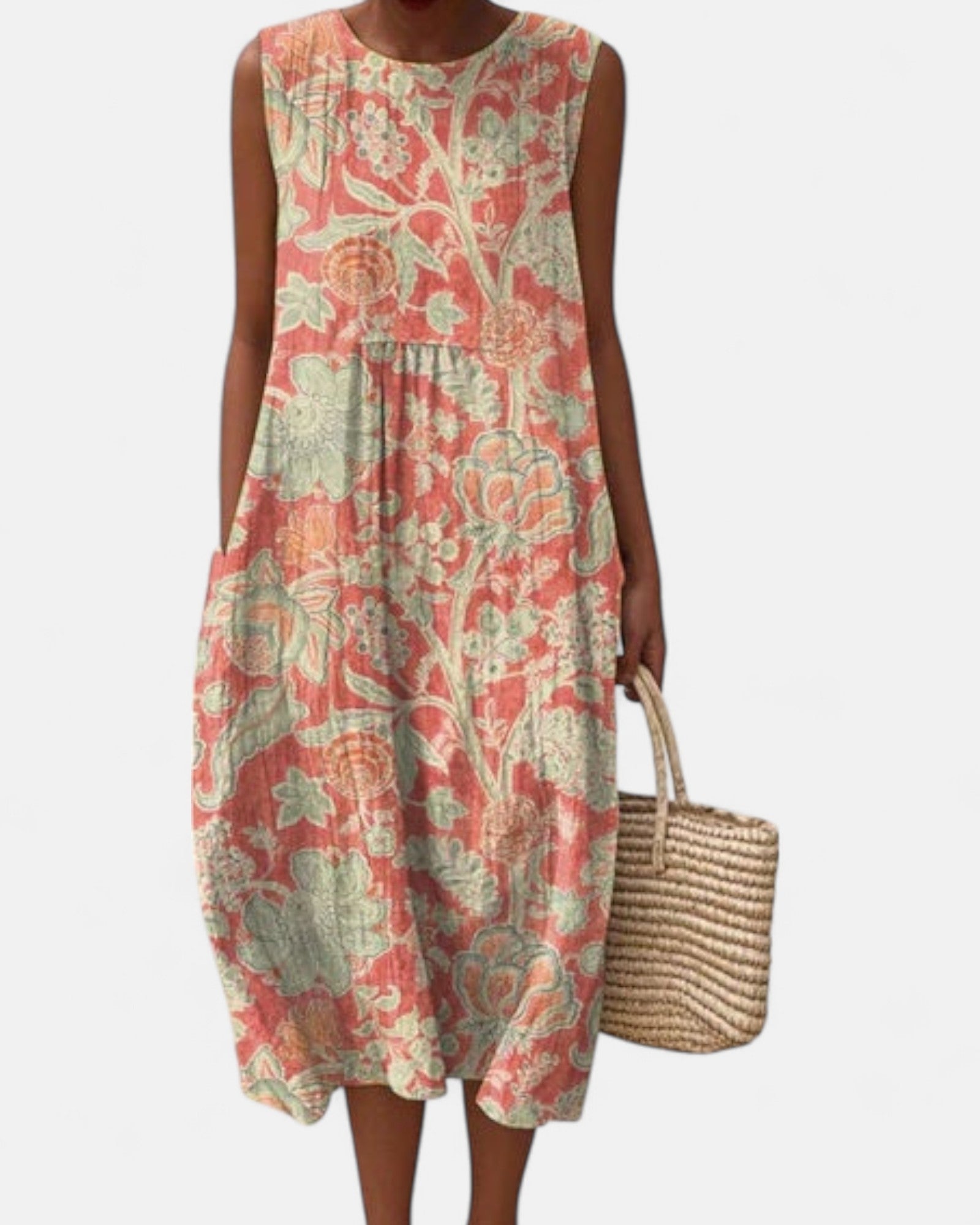 Aderyn – Boho Vintage Floral Maxi Dress - Dresses - Boho Style