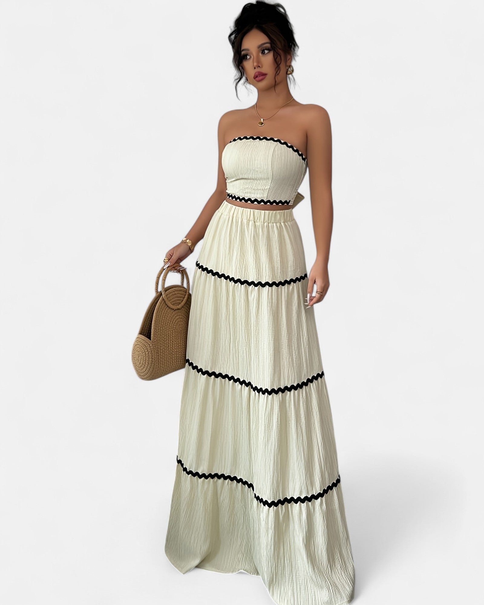 Alina – Bohemian Bandeau Skirt Set - Outfit Sets - Boho Style